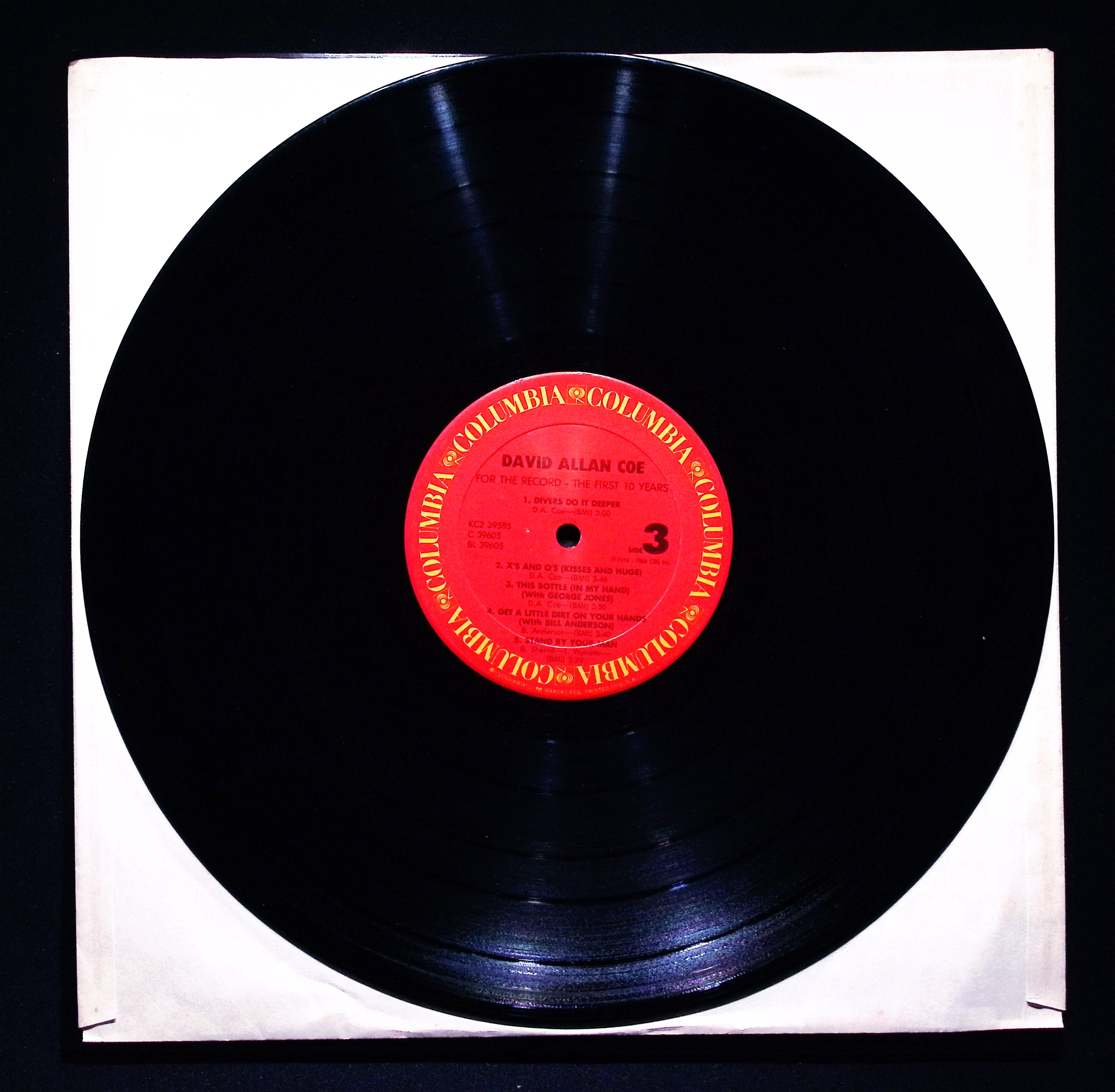 David Allan Coe For The Record First 10 Years 1984 Columbia KC2 39585 Side 2&3 — image 2