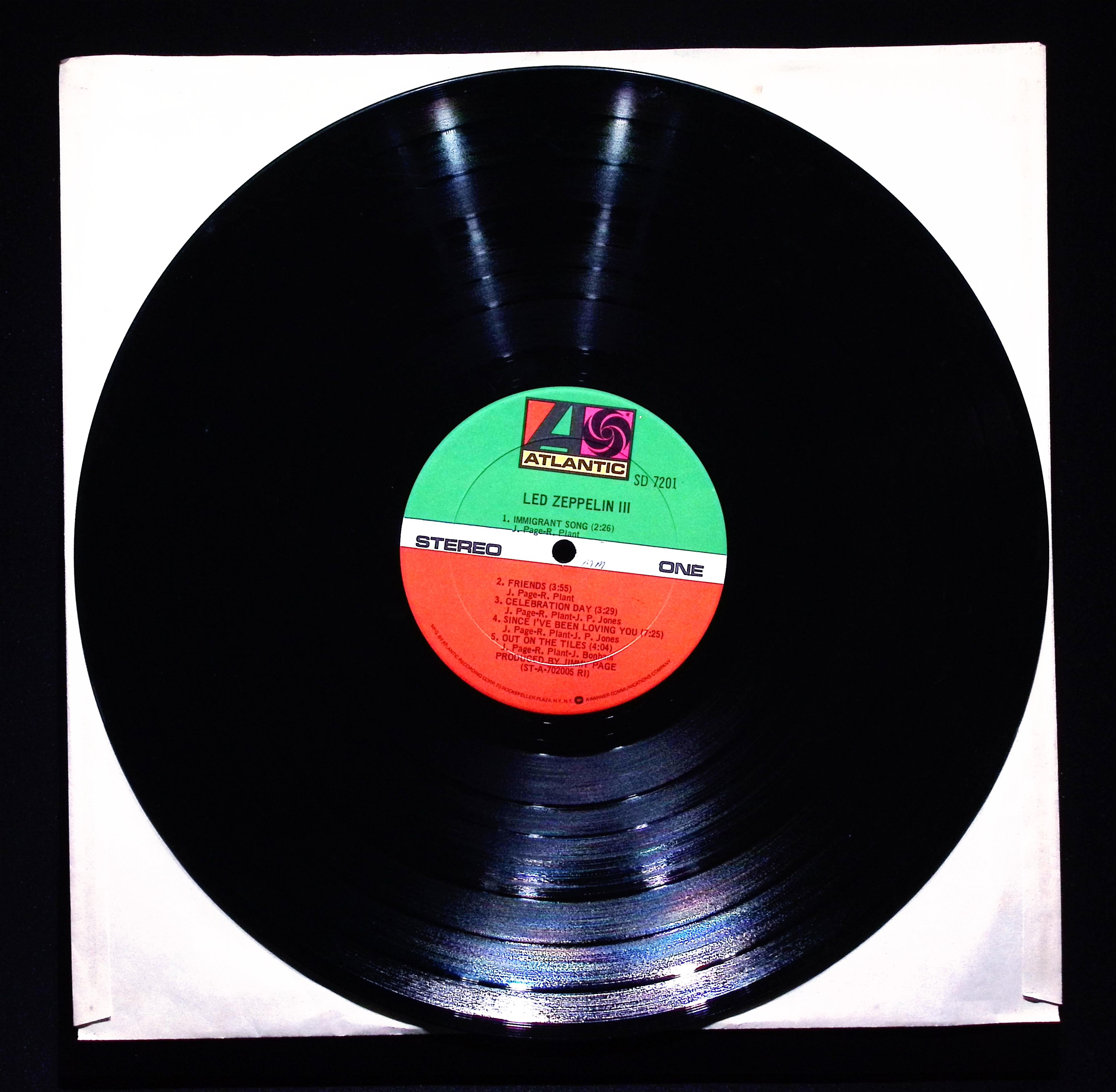 Led Zeppelin Led Zeppelin III 1975 Atlantic SD 7201 Hard Rock Folk LP — image 2