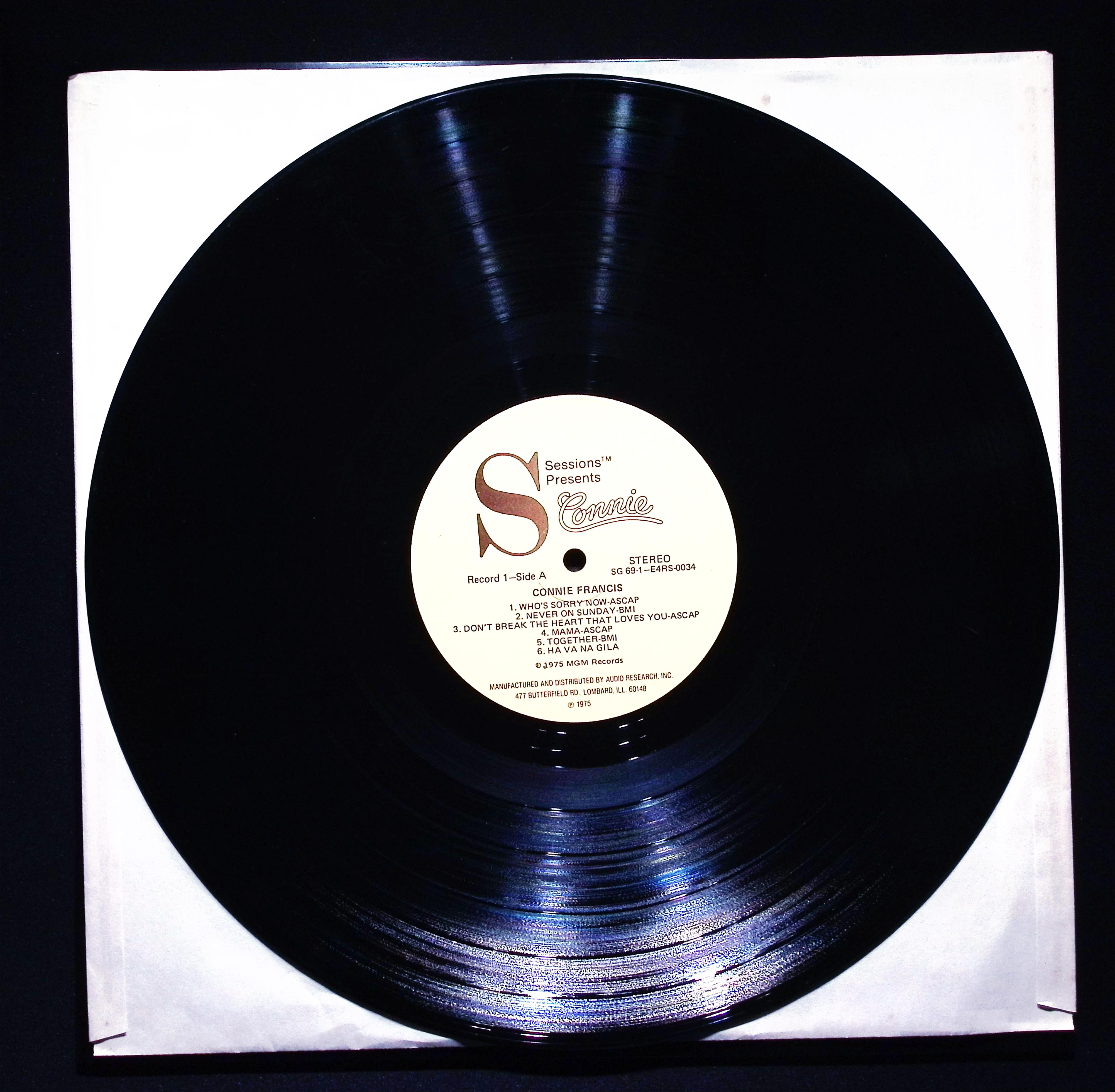 Connie Francis Sessions Presents 1975 MGM SG 69-1 Record 1 Pop Vocal LP — image 4