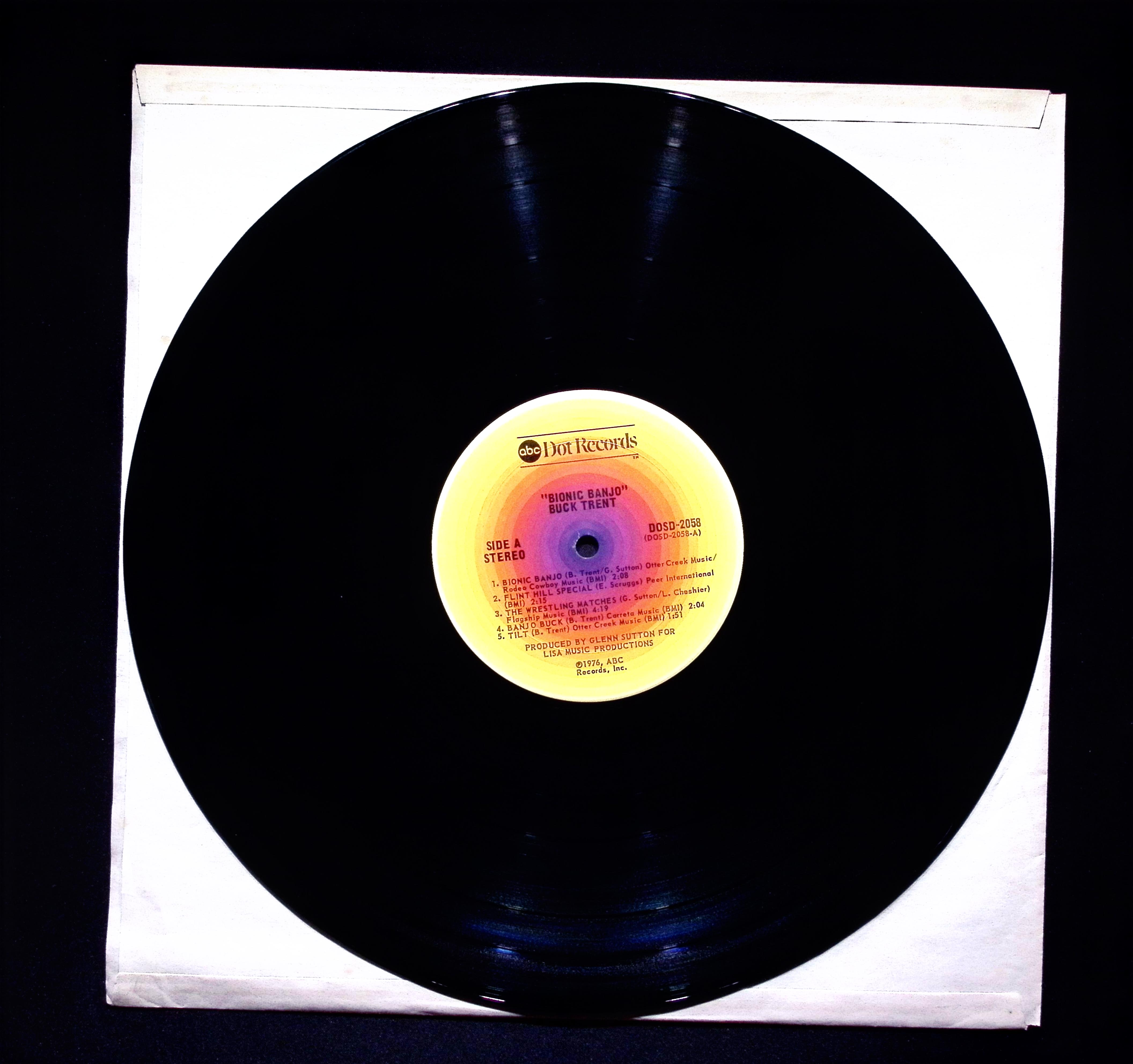 Buck Trent Bionic Banjo 12" LP 1976 DOSD 2058 Folk & Country — image 4