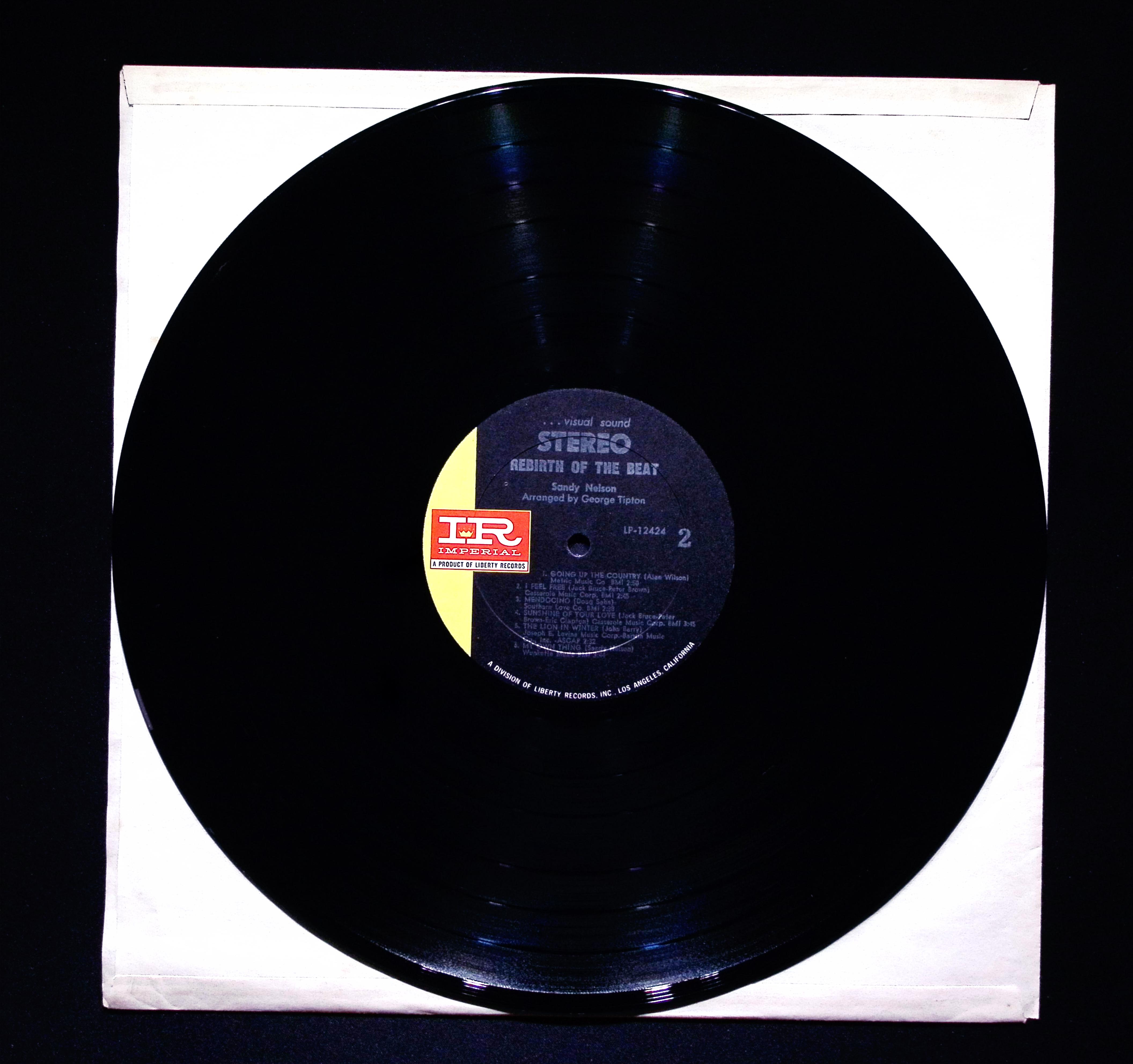 Sandy Nelson Rebirth Of The Beat 12" LP 1969 LP-12424 Rock — image 2