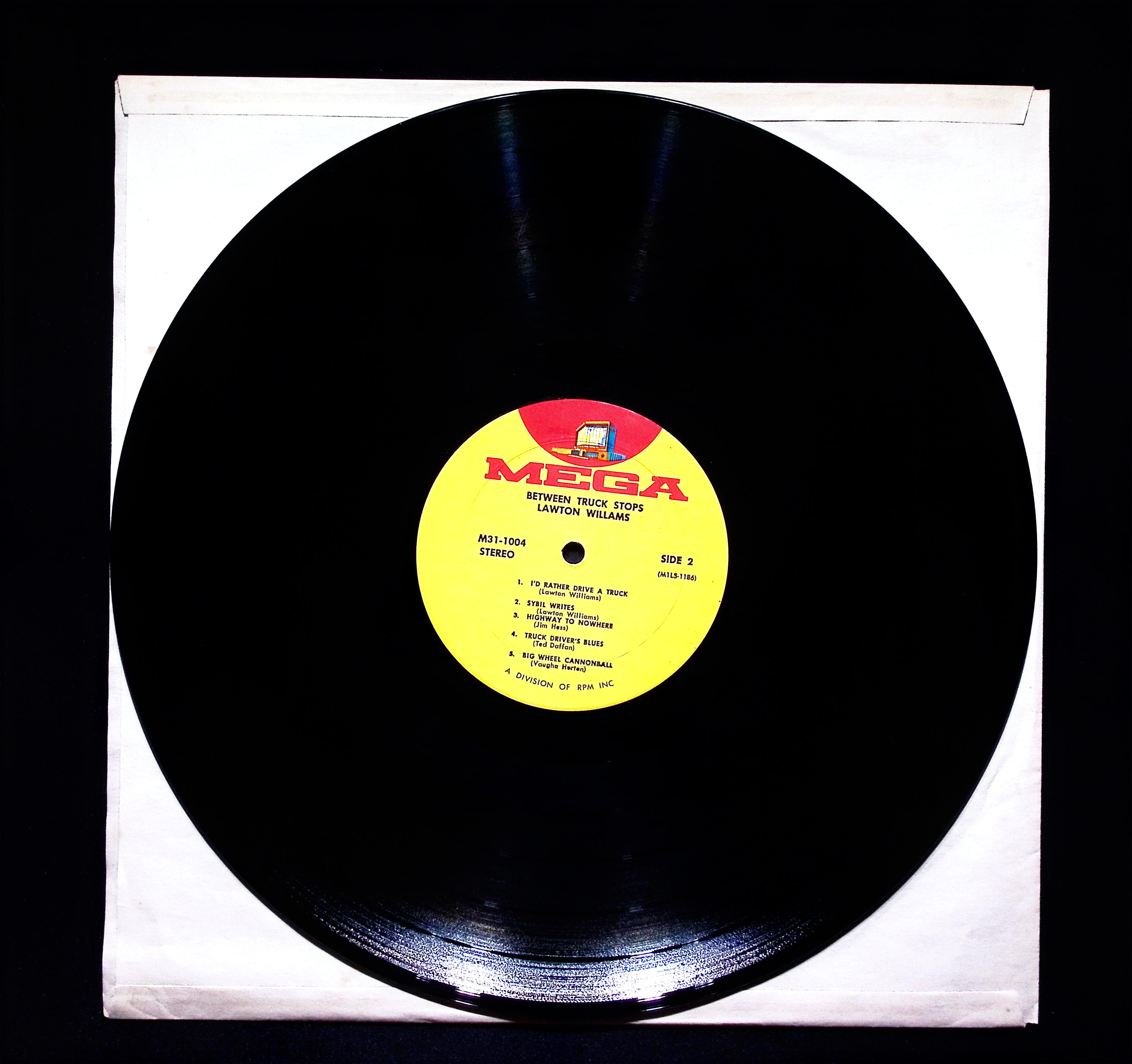 Lawton Williams Between Truck Stops 12" LP 1971 M31-1004 Folk, World, & Country — image 4