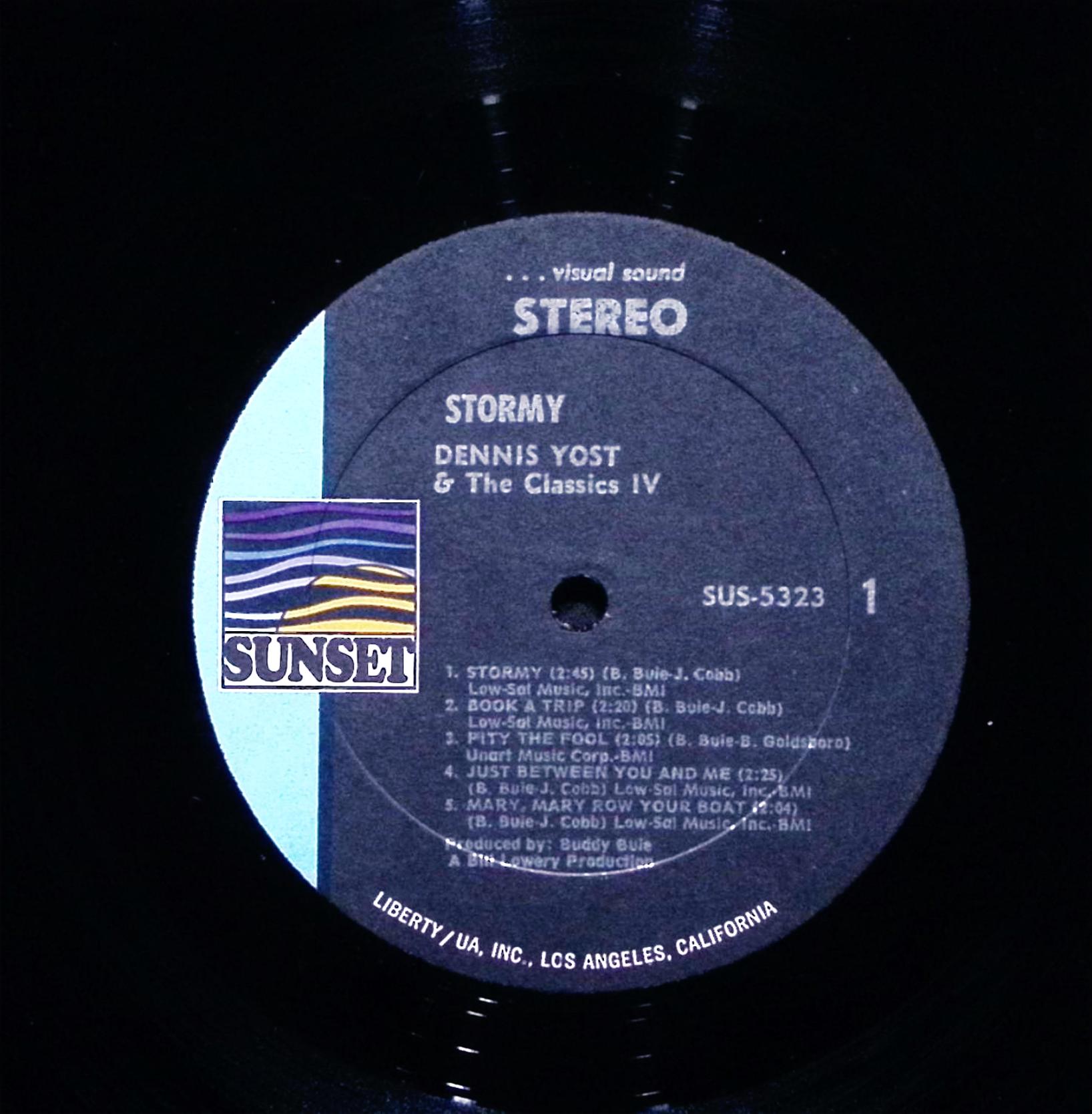 Dennis Yost Stormy 12" LP 1970 SUS-5323 Rock — image 5