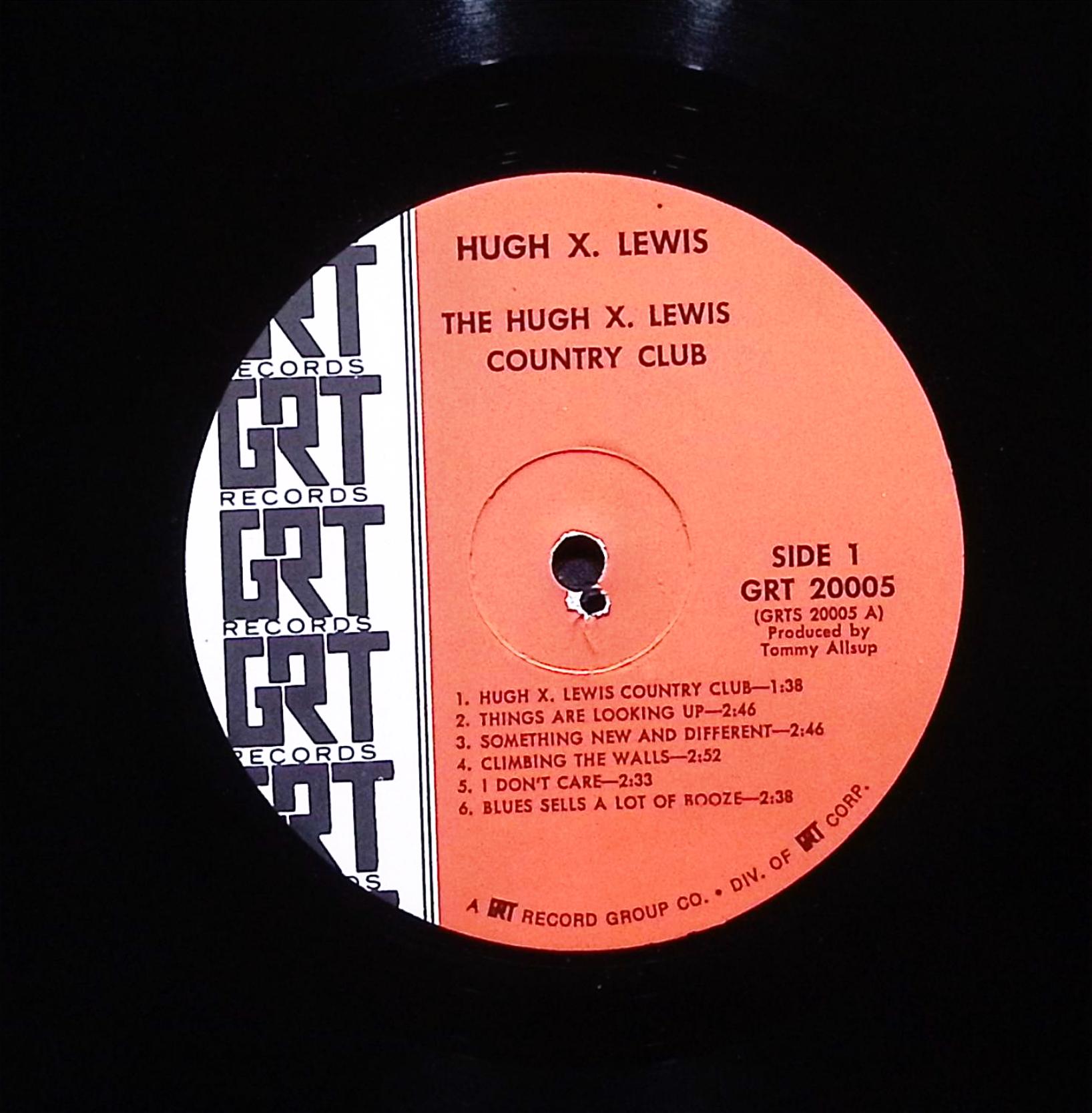 Hugh X. Lewis The Hugh X. Lewis Country Club 12" LP 1969 GRT 20005 Country — image 5