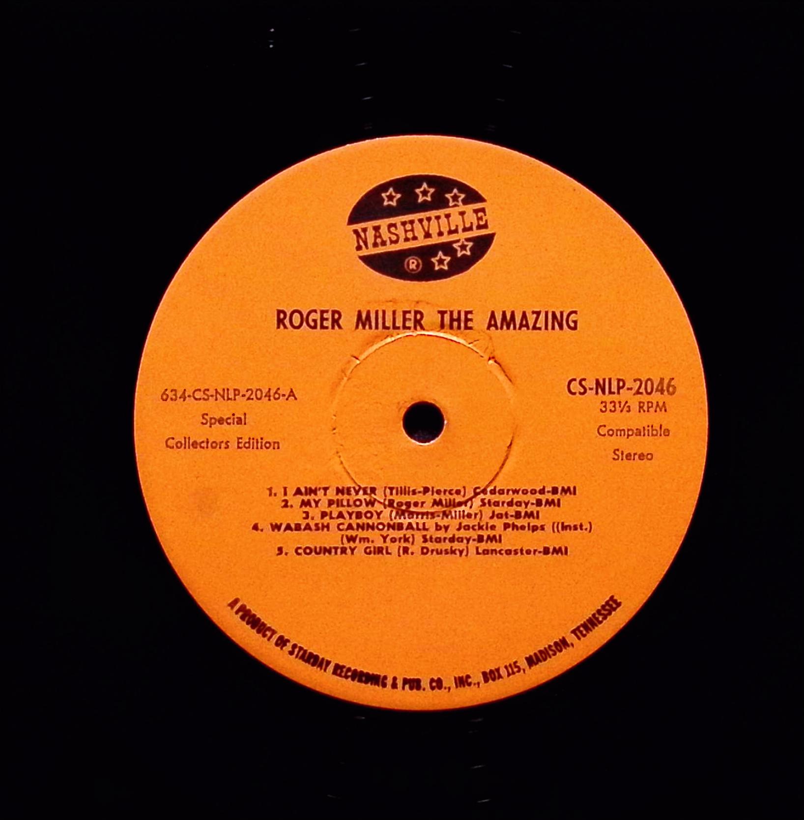 Roger Miller The Amazing 12" LP 1967 NLP 2046 Folk, World, & Country — image 5