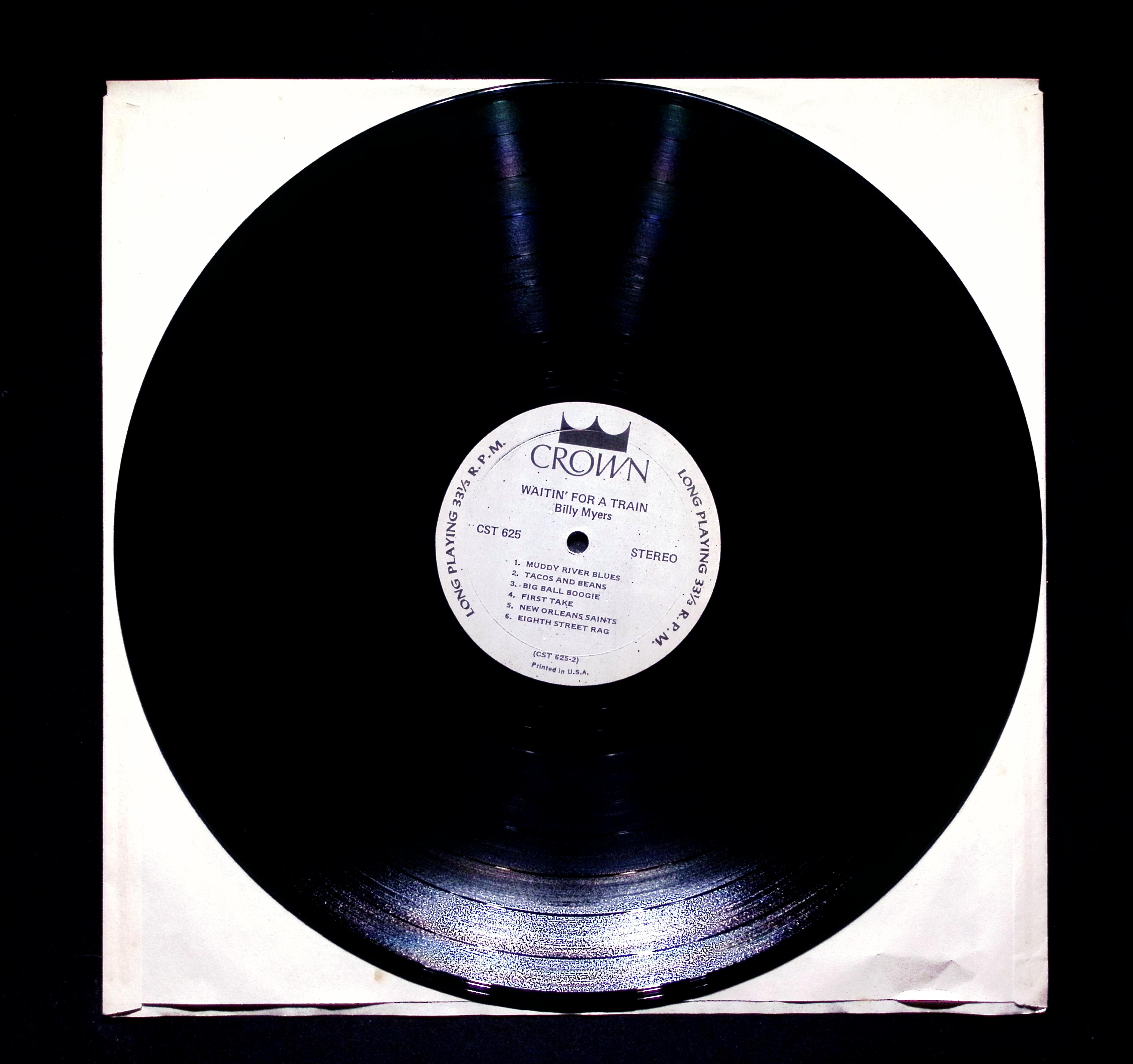 Billy Myers- Waitin' For A Train 12" LP 1971 CST 625 Folk, World, & Country — image 4