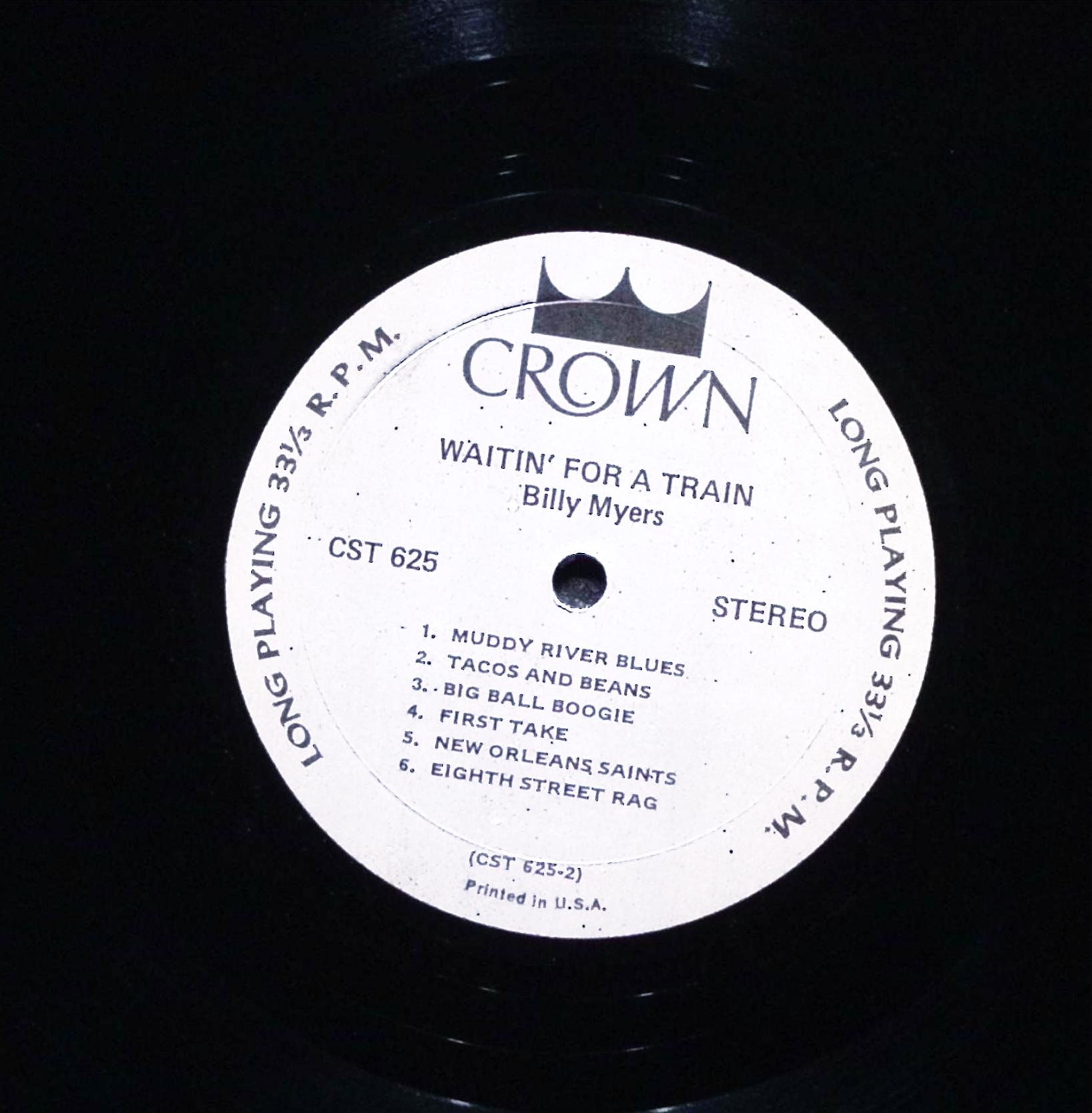 Billy Myers- Waitin' For A Train 12" LP 1971 CST 625 Folk, World, & Country — image 5