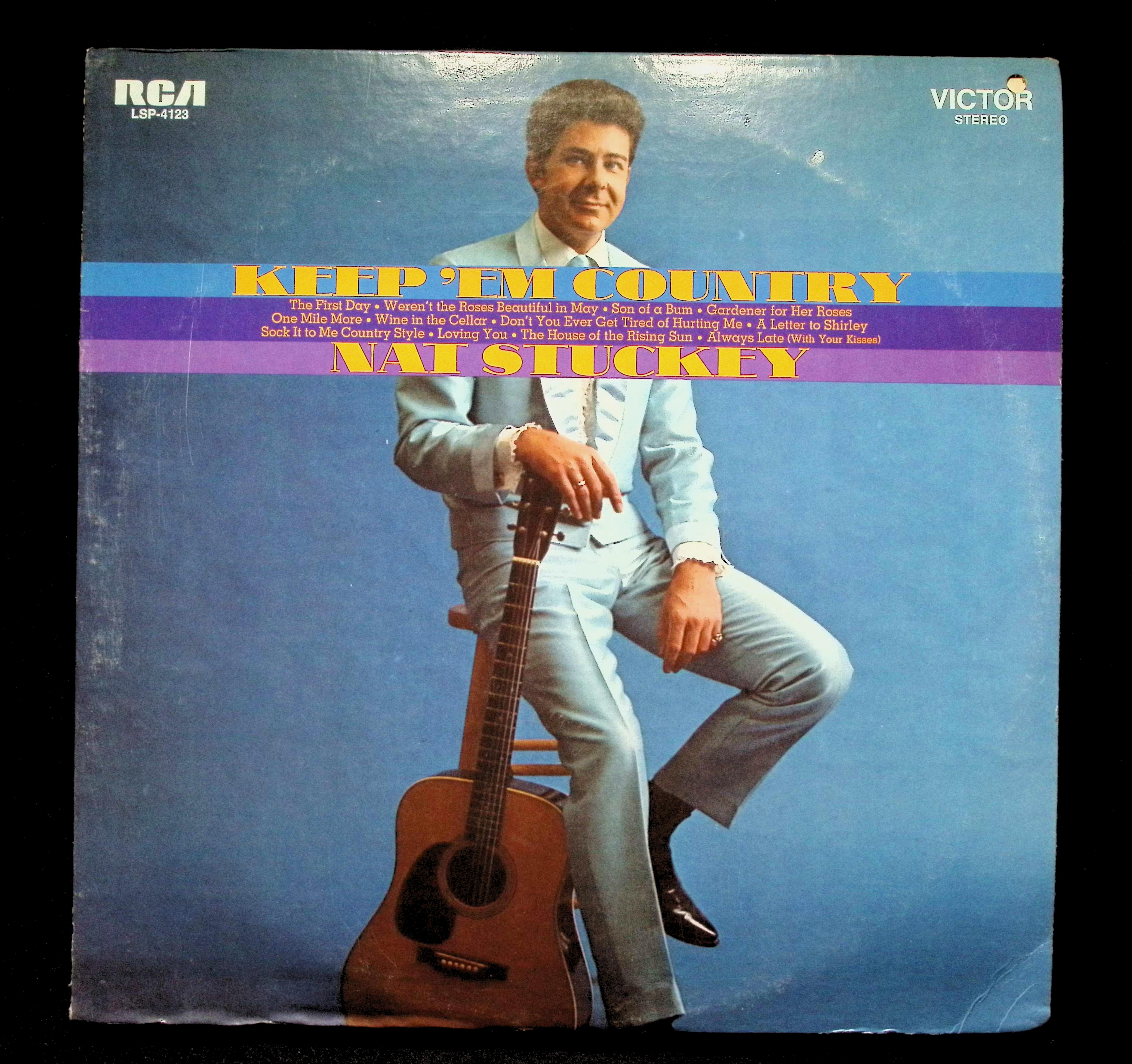 Nat Stuckey Keep 'Em Country 12" LP 1969 LSP 4123 Folk, World, & Country