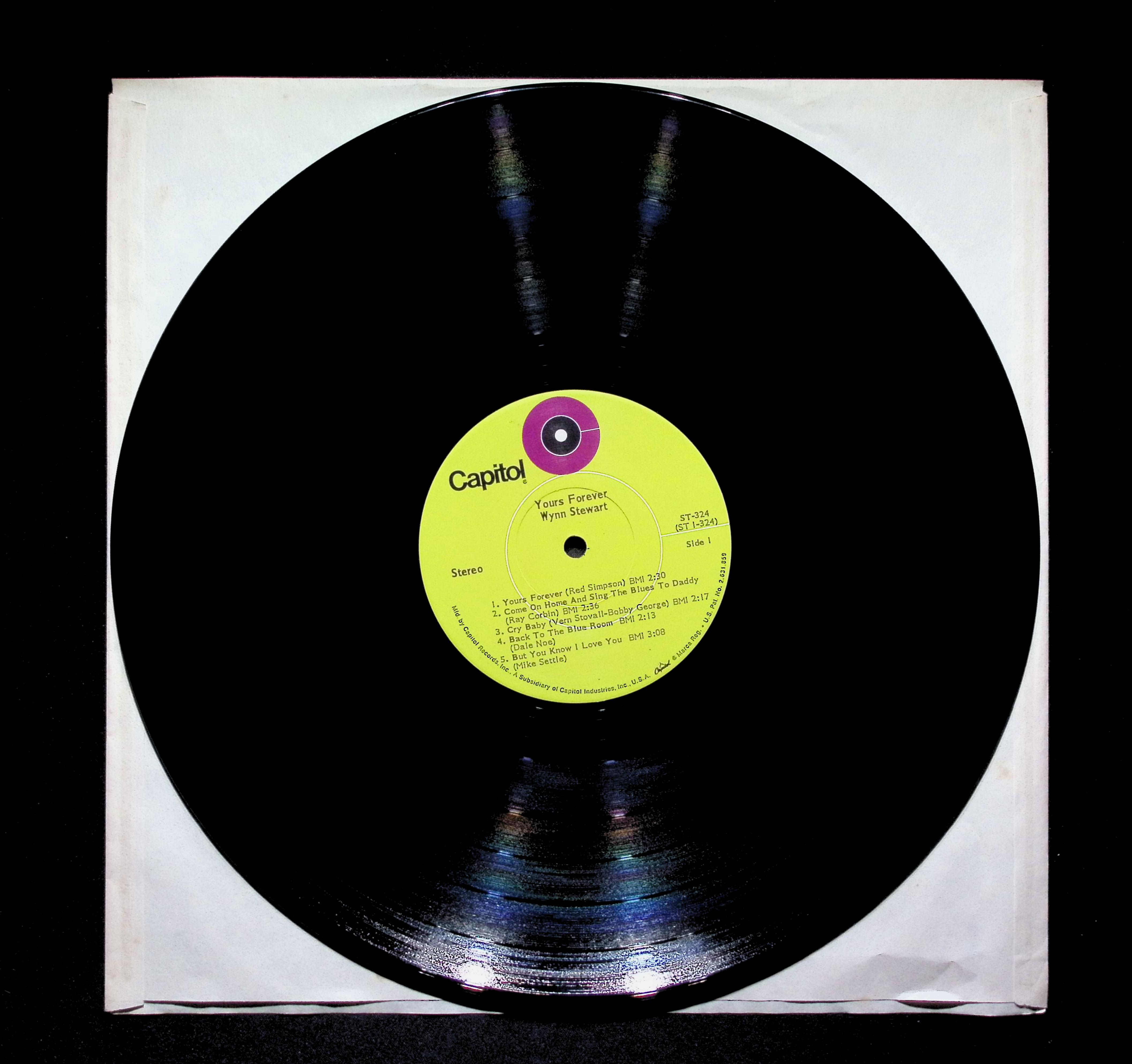 Wynn Stewart Yours Forever 12" LP 1969 ST 324 Folk, World, & Country — image 2