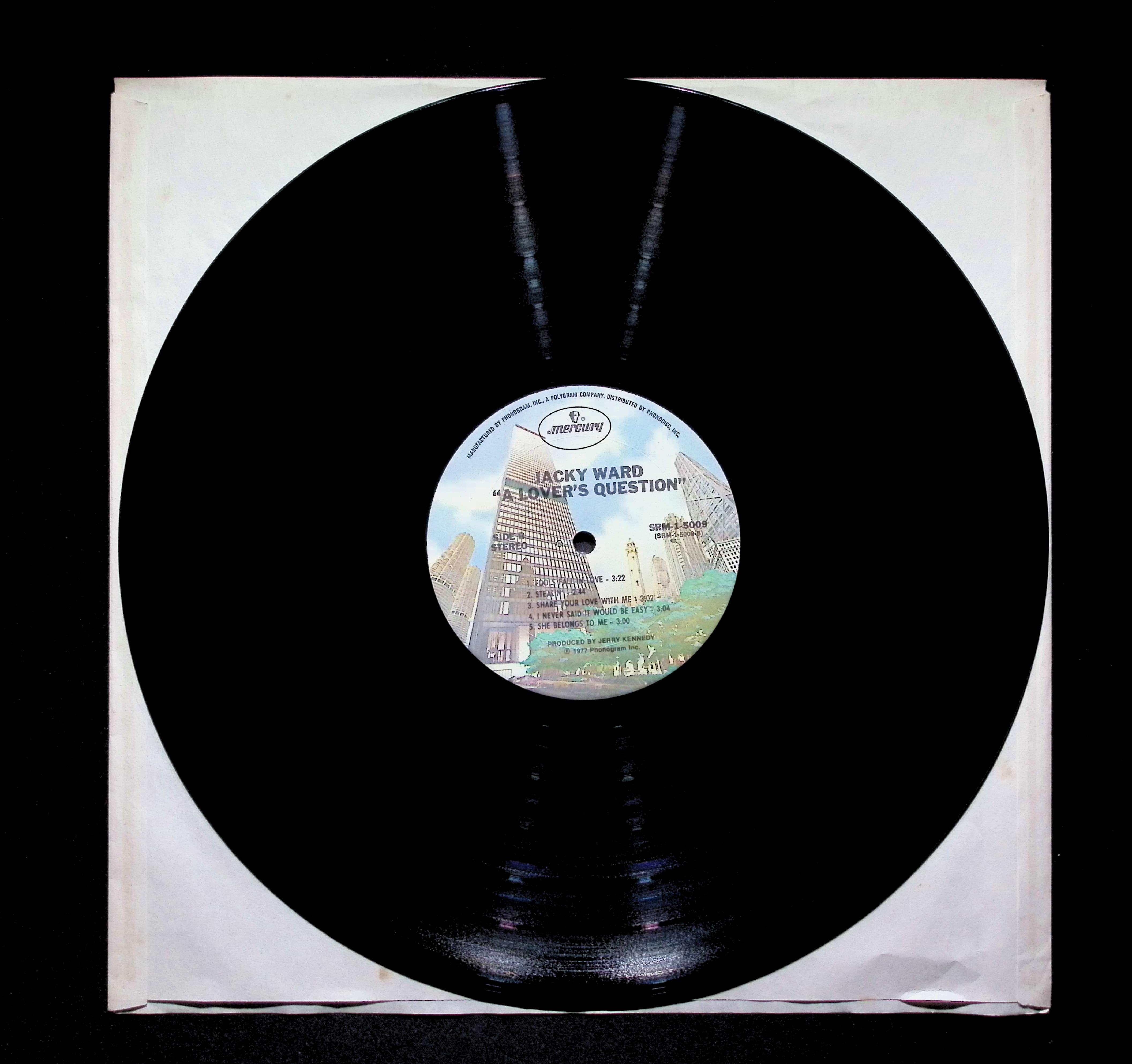 Jacky Ward A Lover's Question 12" LP 1978 SRM-1-5009 Pop — image 4