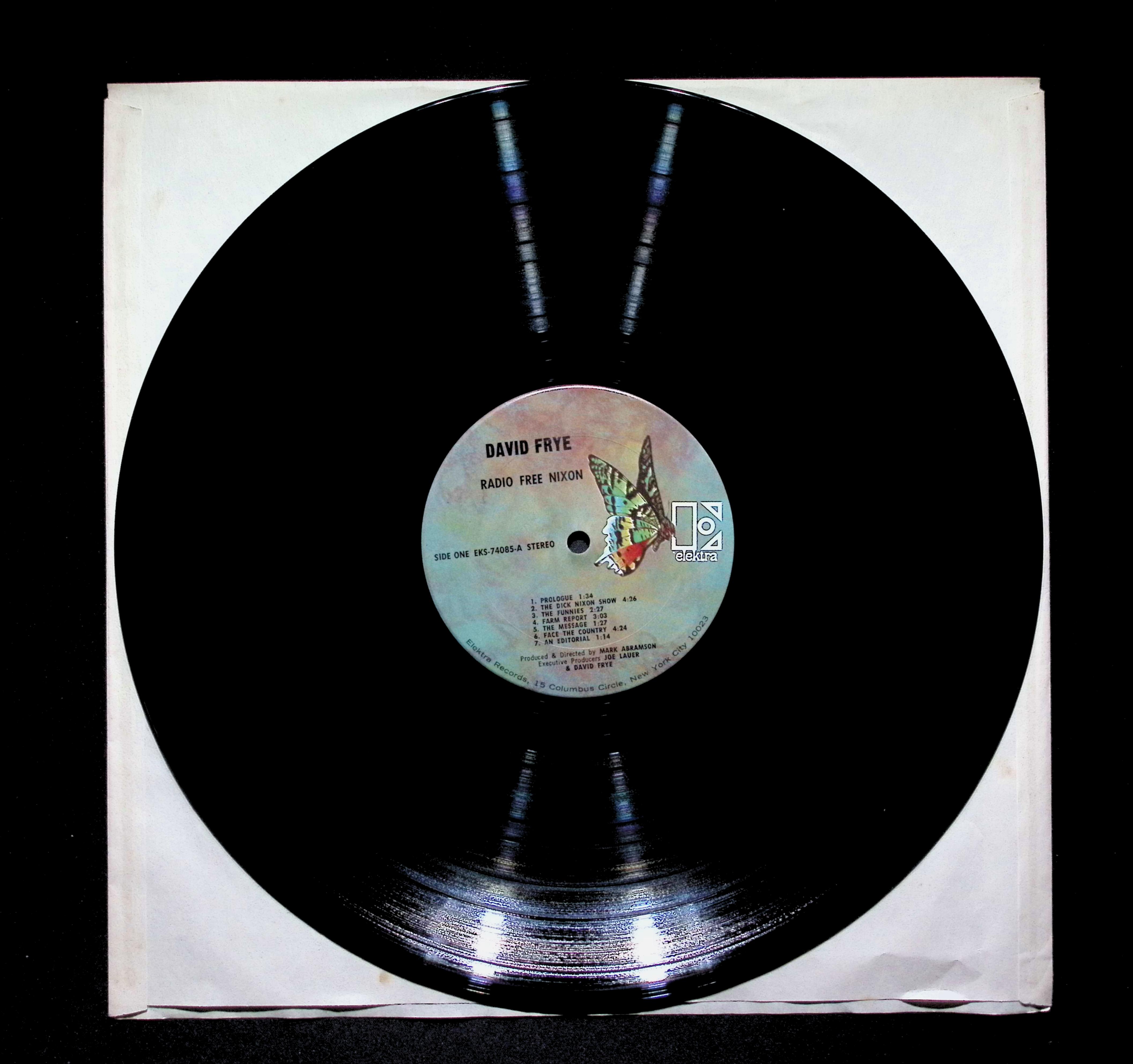 David Frye Radio Free Nixon 12" LP 1971 EKS-74085 Non-Music — image 2