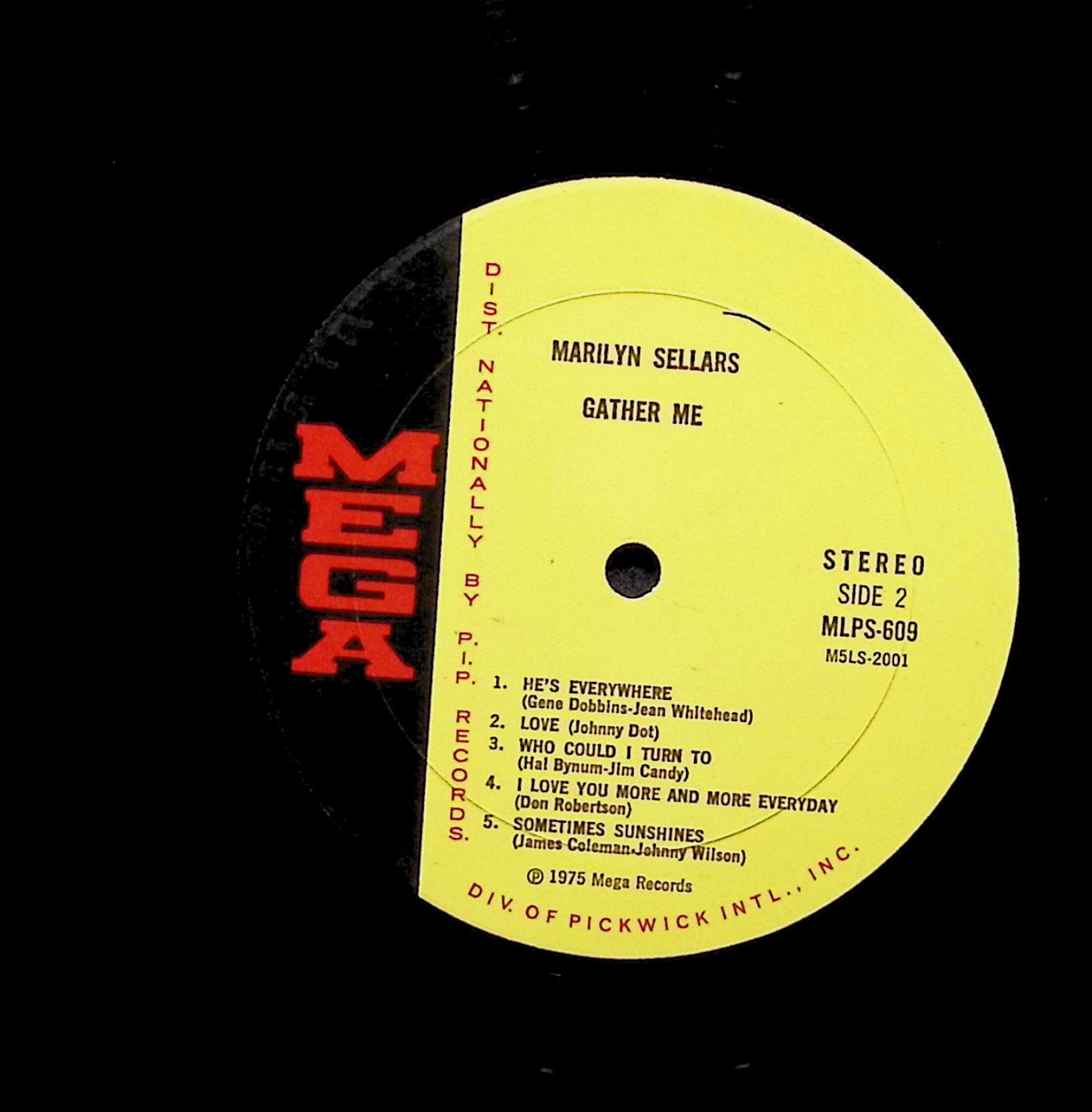 Marilyn Sellars Gather Me 12" LP 1975 MLPS-609 Folk, World, & Country — image 3