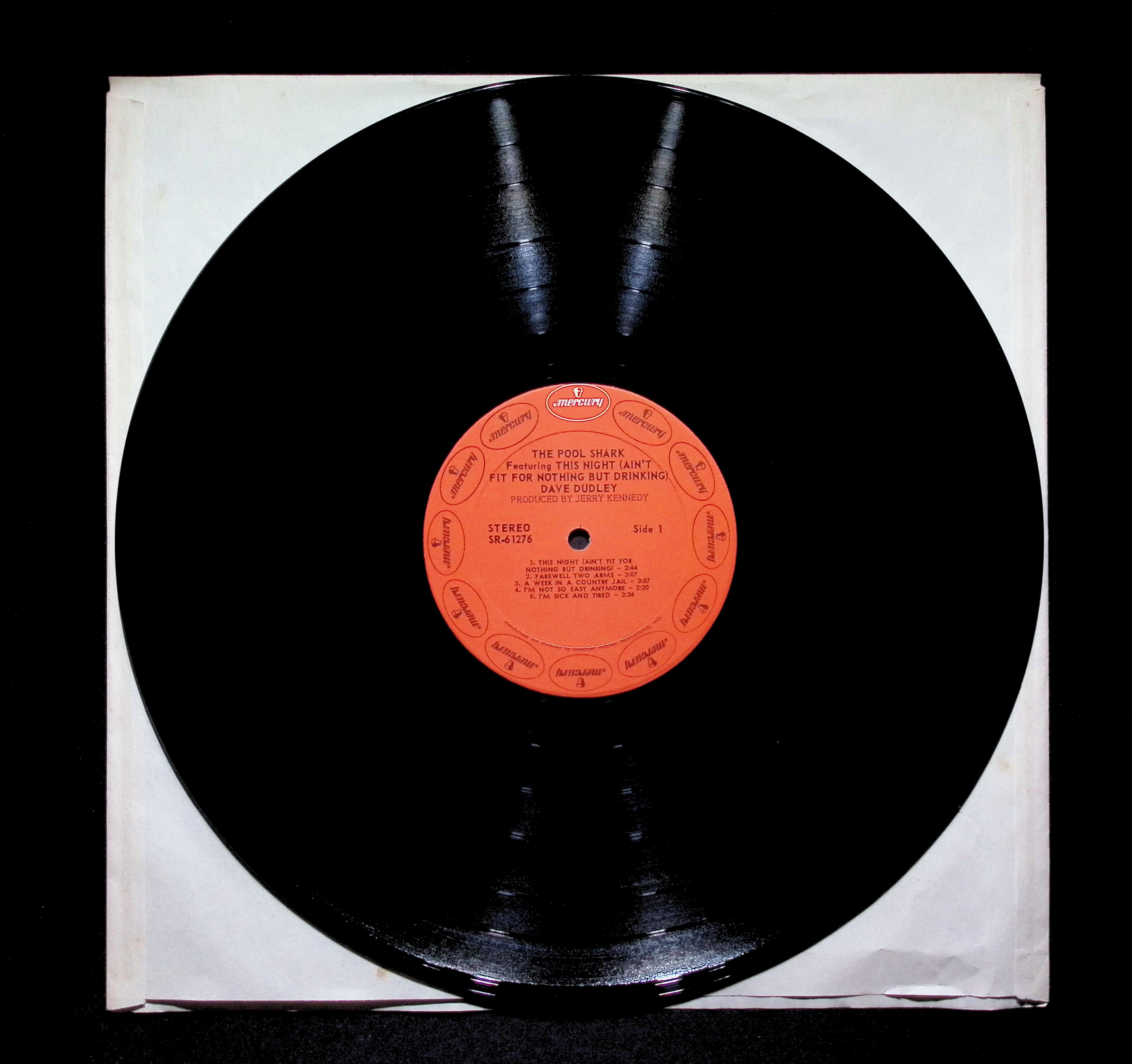 Dave Dudley The Pool Shark 12" LP 1970 SR-61276 Folk, World, & Country — image 2