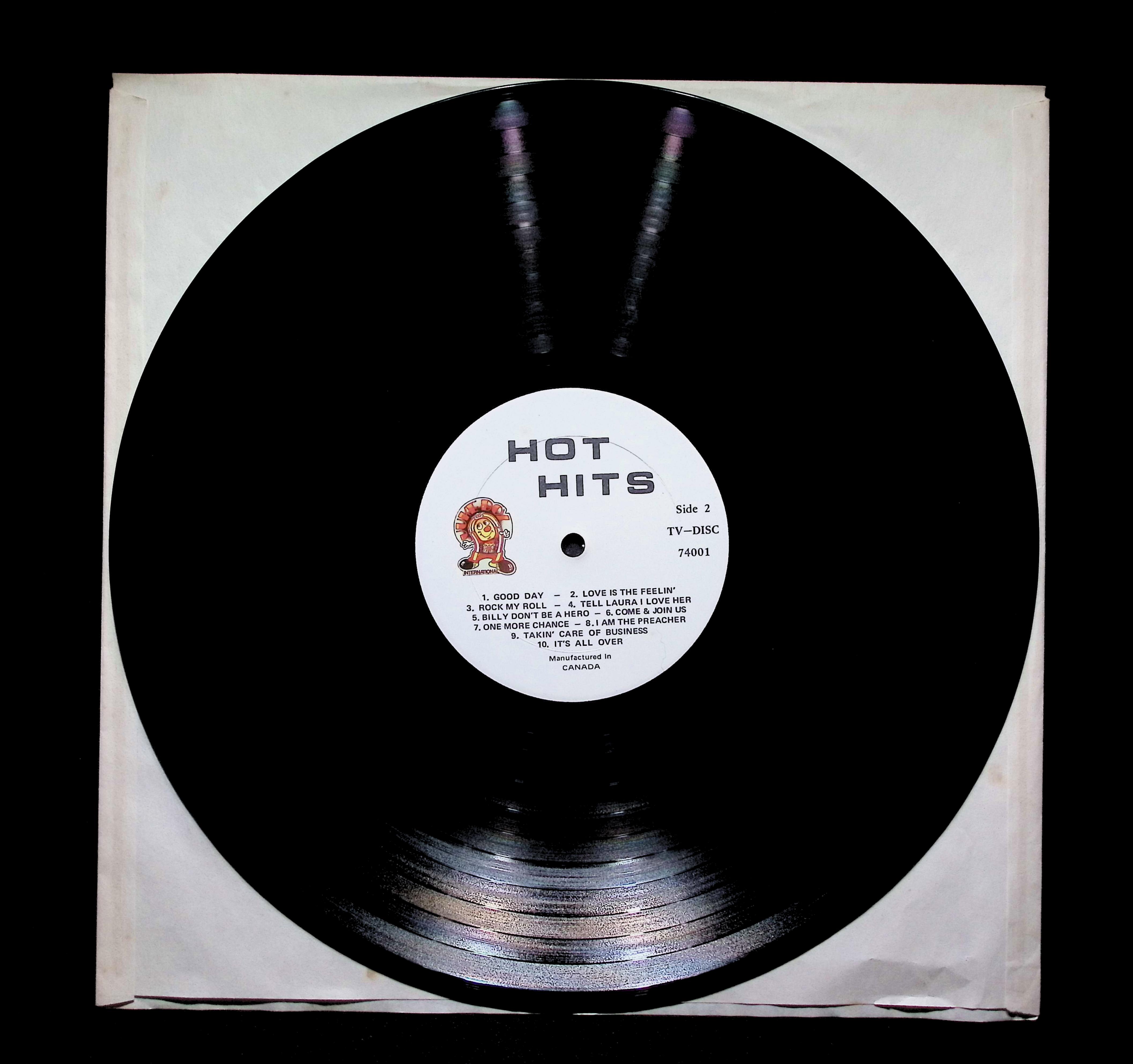 Various Hot Hits 12" LP 1974 TV-DISC 74001 Rock — image 2