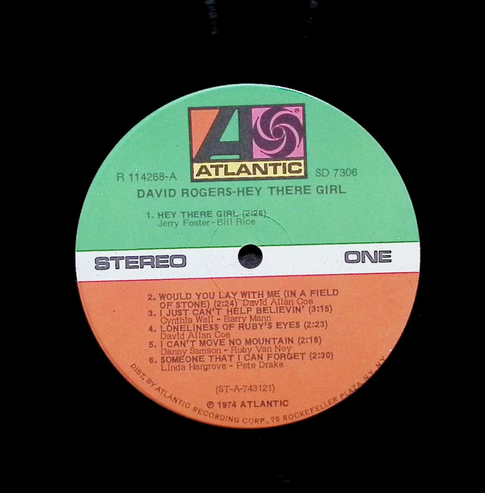 David Rogers (7) Hey There Girl 12" LP 1974 SD 7306 Folk, World, & Country — image 5