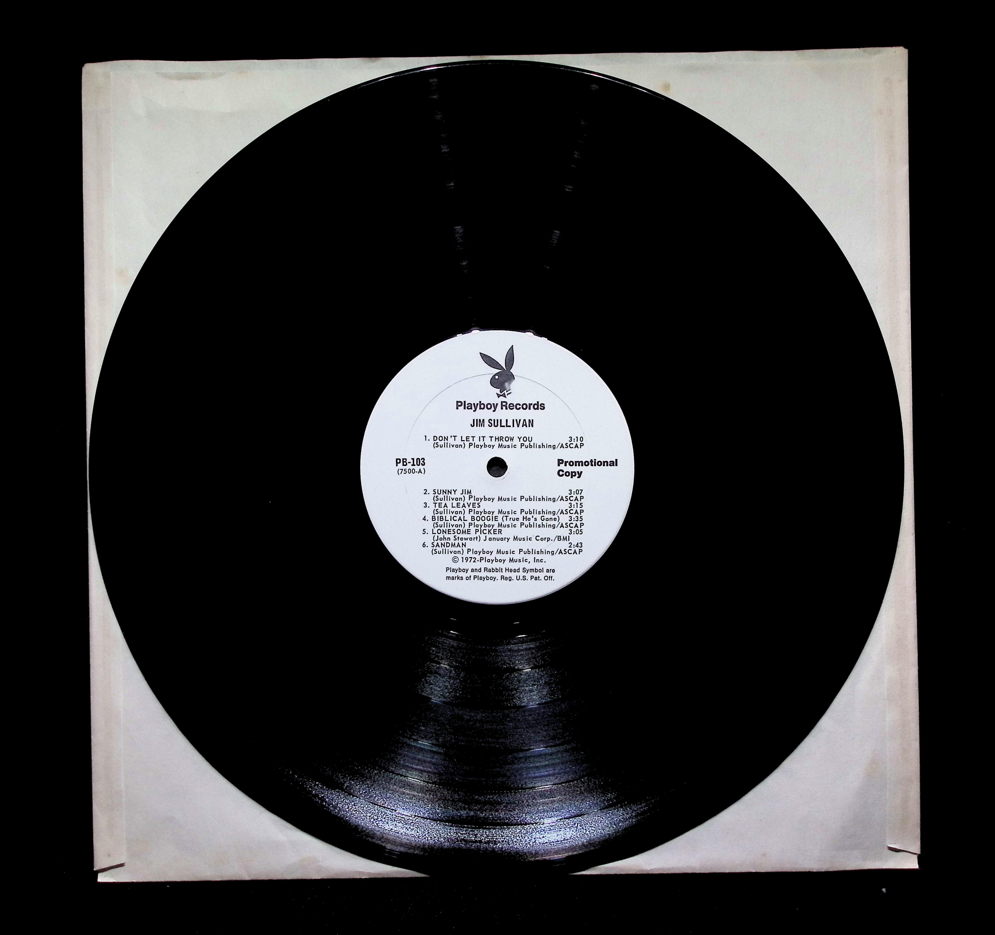 Jim Sullivan Jim Sullivan 12" LP 1972 PB 103 Rock — image 2