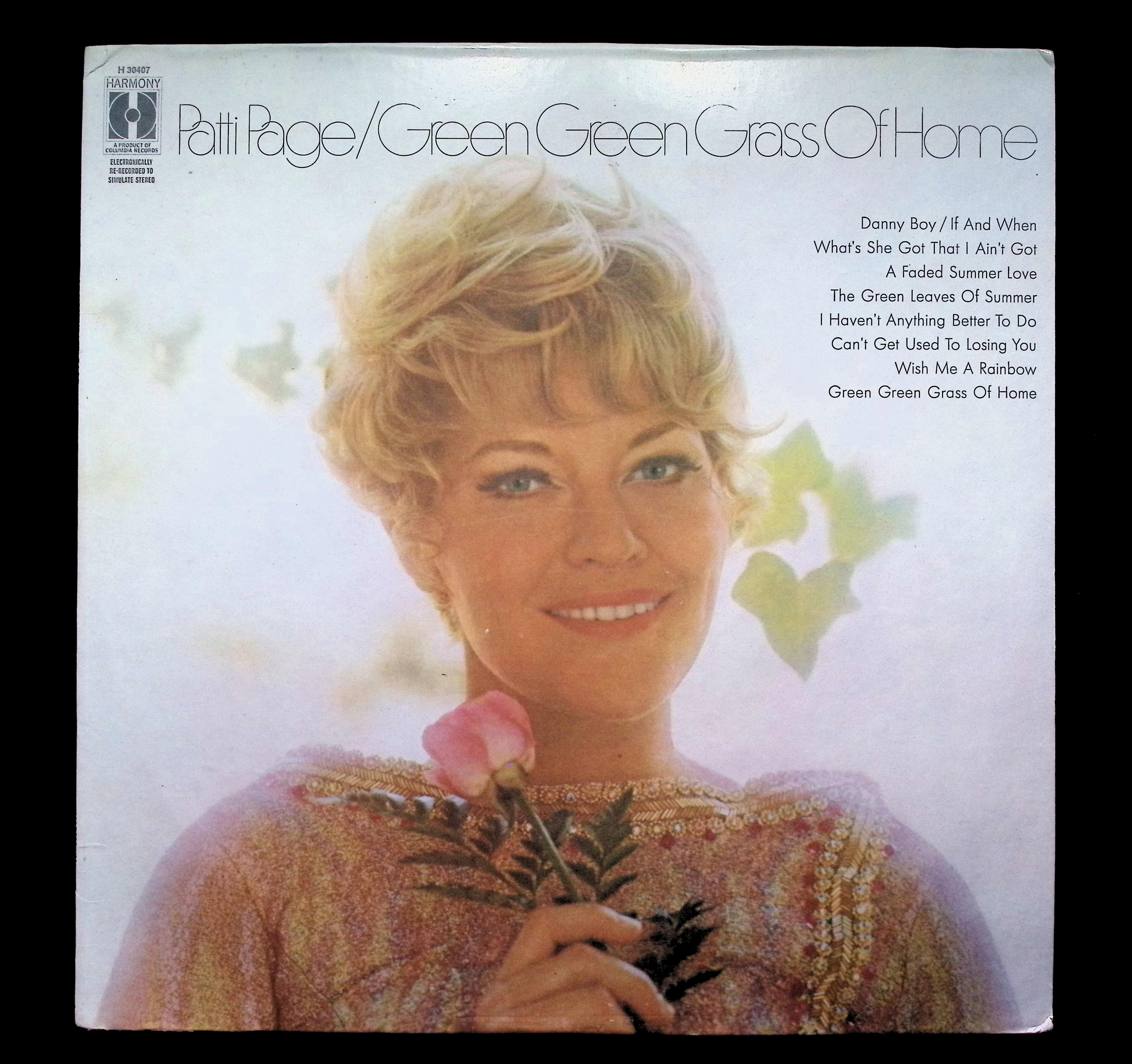 Patti Page Green Green Grass Of Home 12" LP 1971 H 30407 Pop