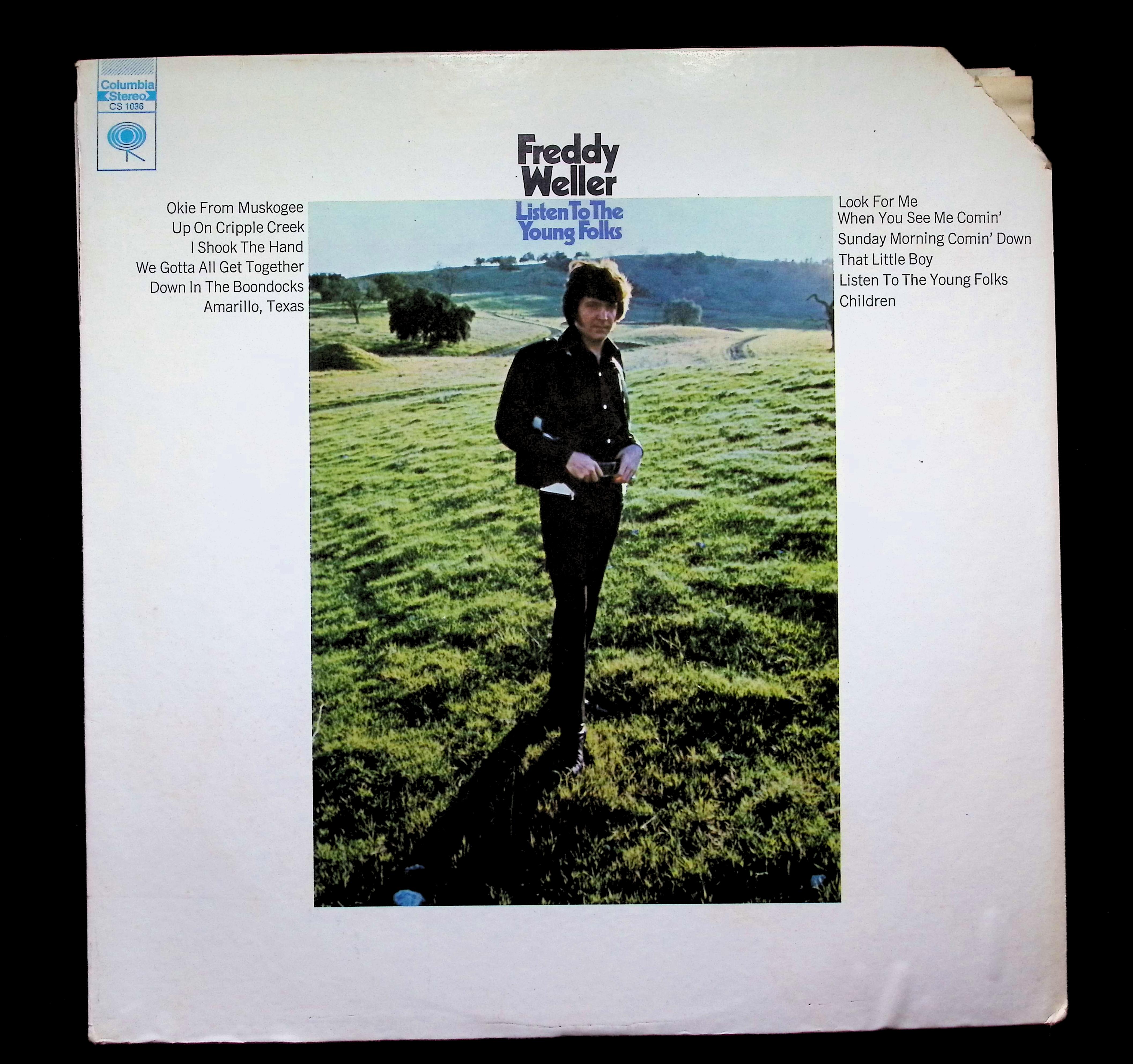 Freddy Weller Listen To The Young Folks 12" LP 1970 CS 1036 Country
