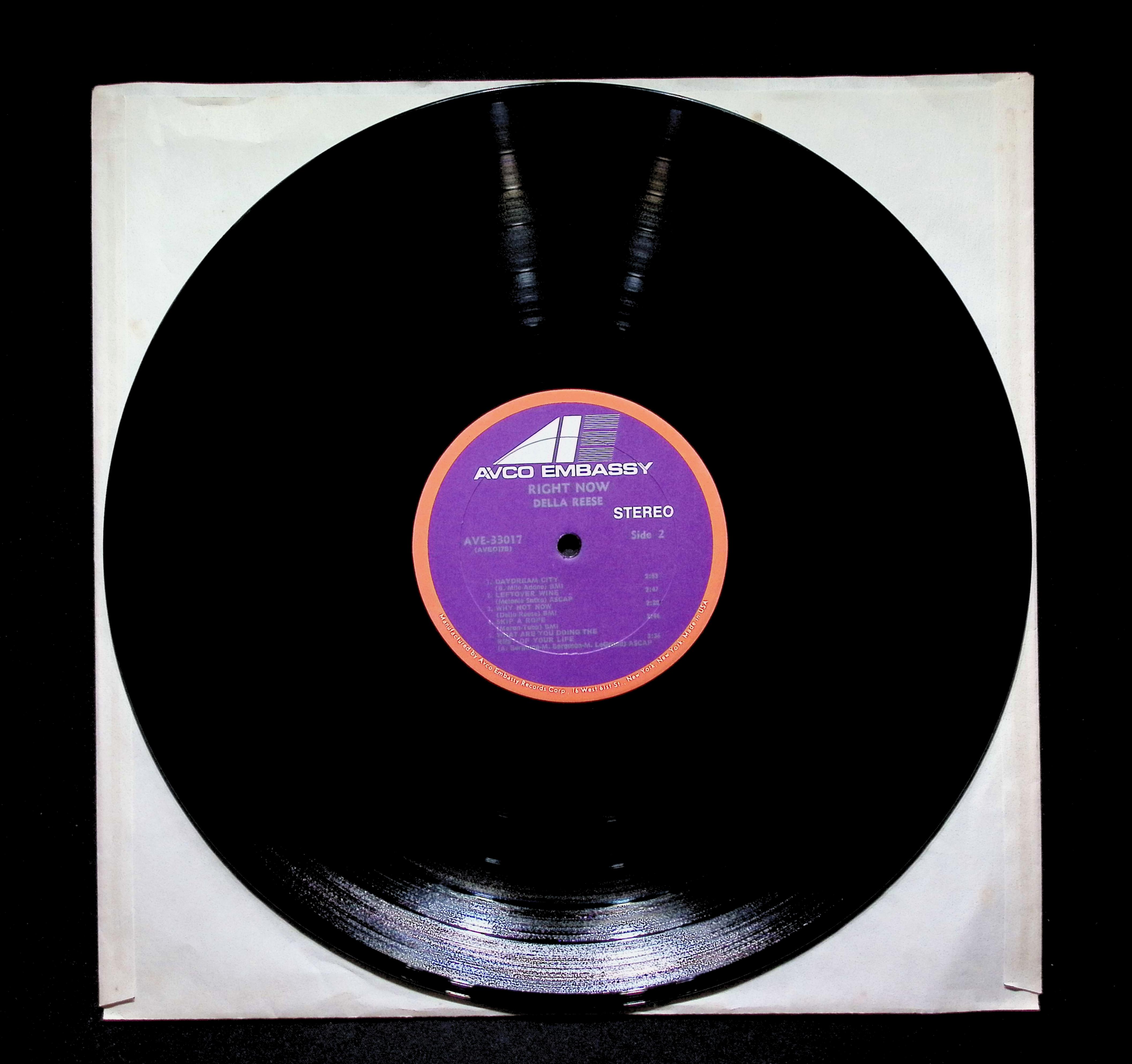 Della Reese Right Now 12" LP 1970 AVE-33017 Funk / Soul — image 2