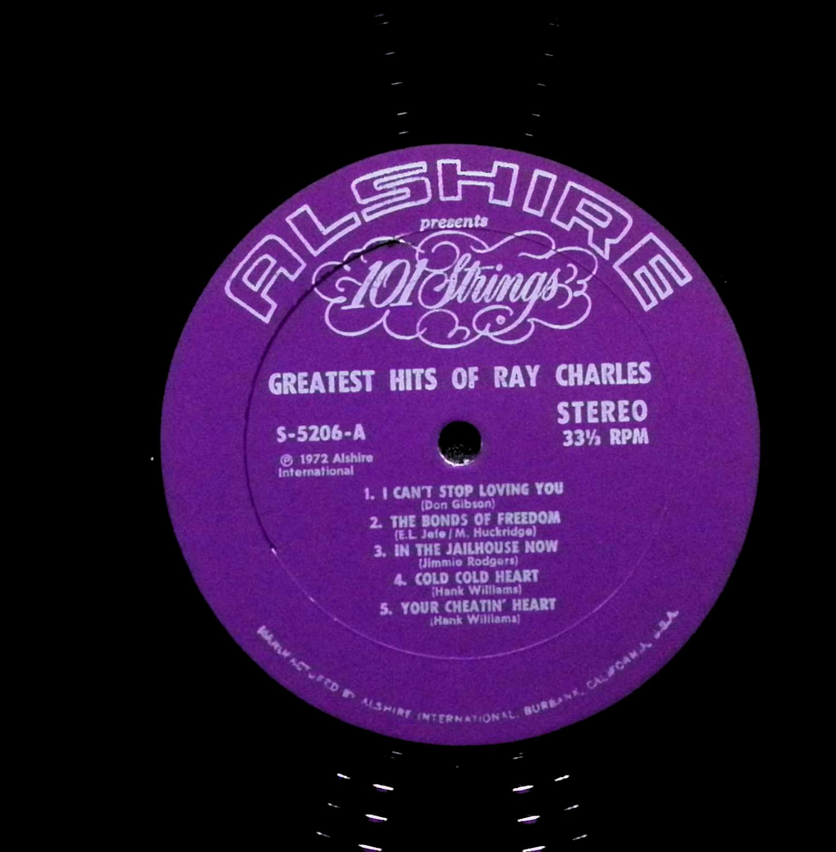 101 Strings Greatest Hits Of Ray Charles 12" LP 1970 S-5206 Jazz — image 3