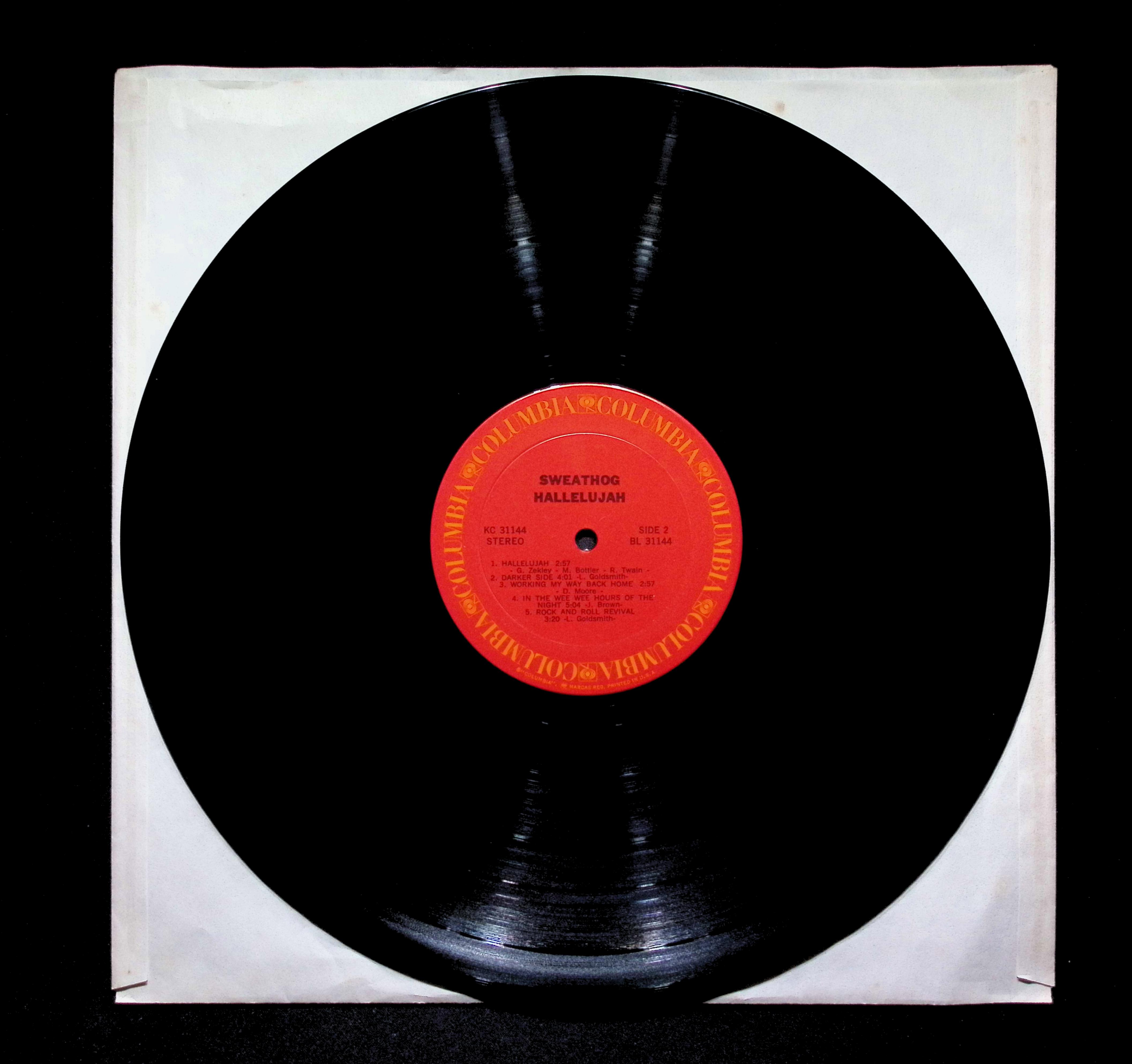 Sweathog Hallelujah 12" LP 1972 KC 31144 Rock — image 4