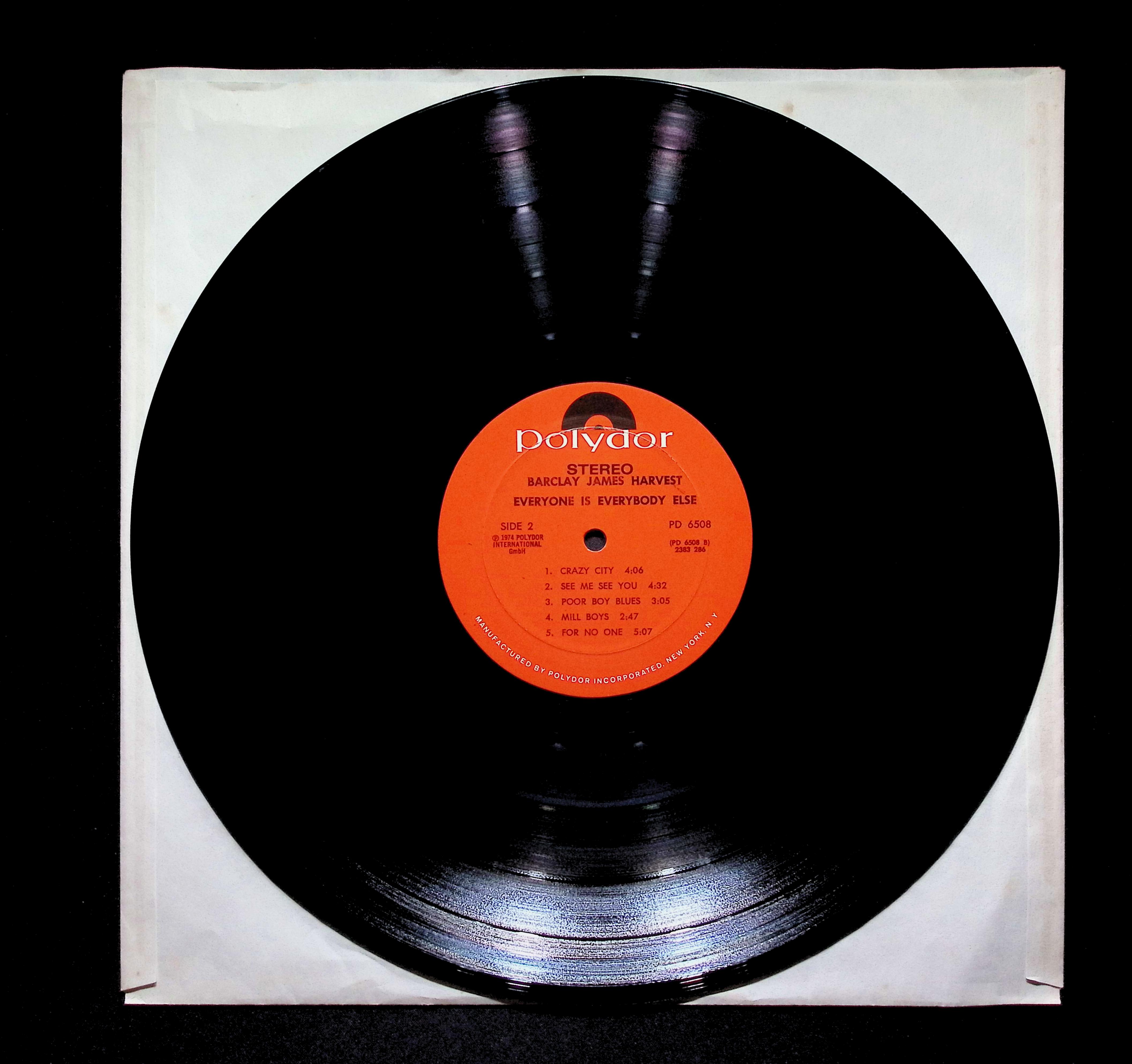 Barclay James Harvest Everyone Is Everybody Else 12" LP 1974 PD 6508 Rock — image 2