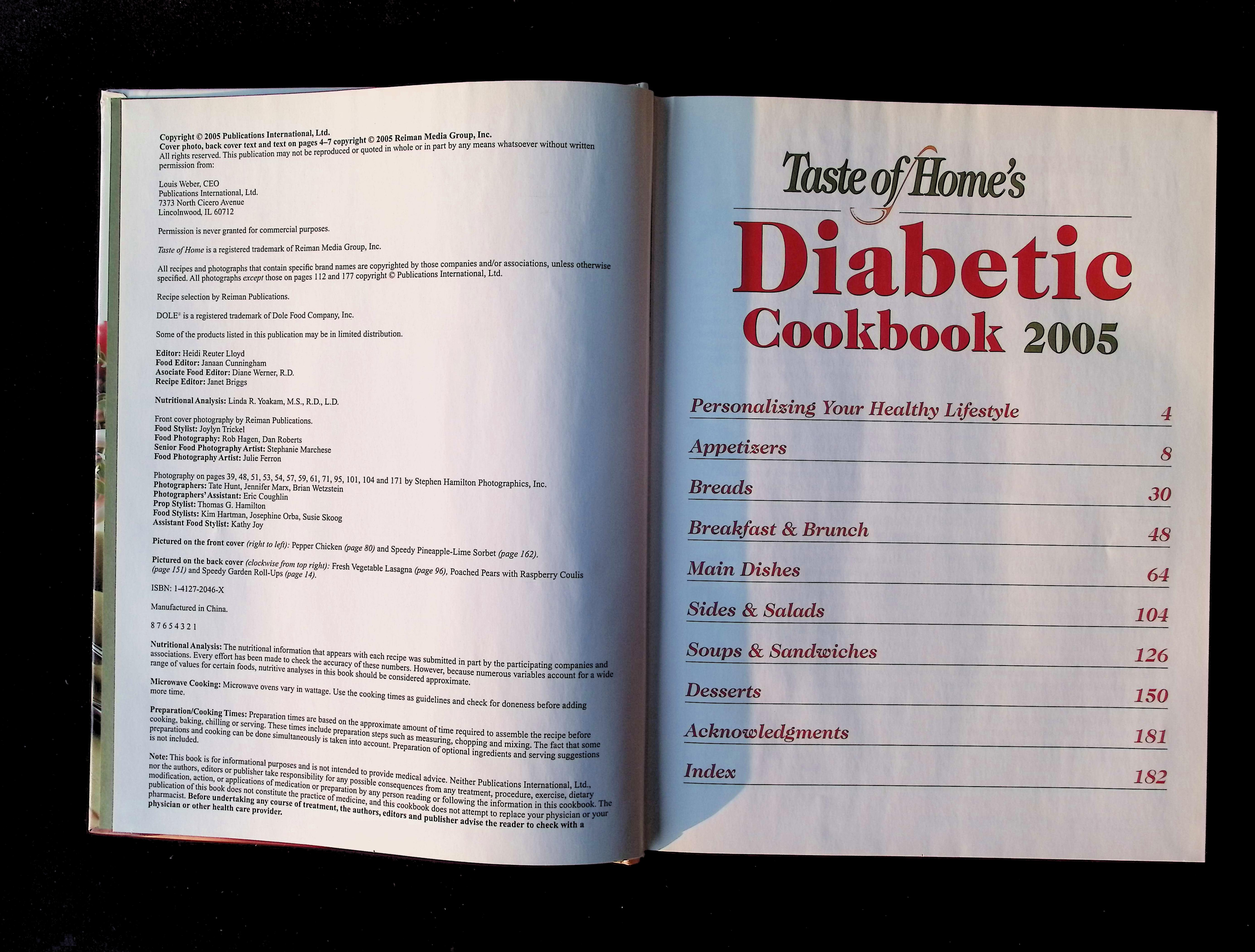 Taste of Home's Diabetic Cookbook 2005 — image 3