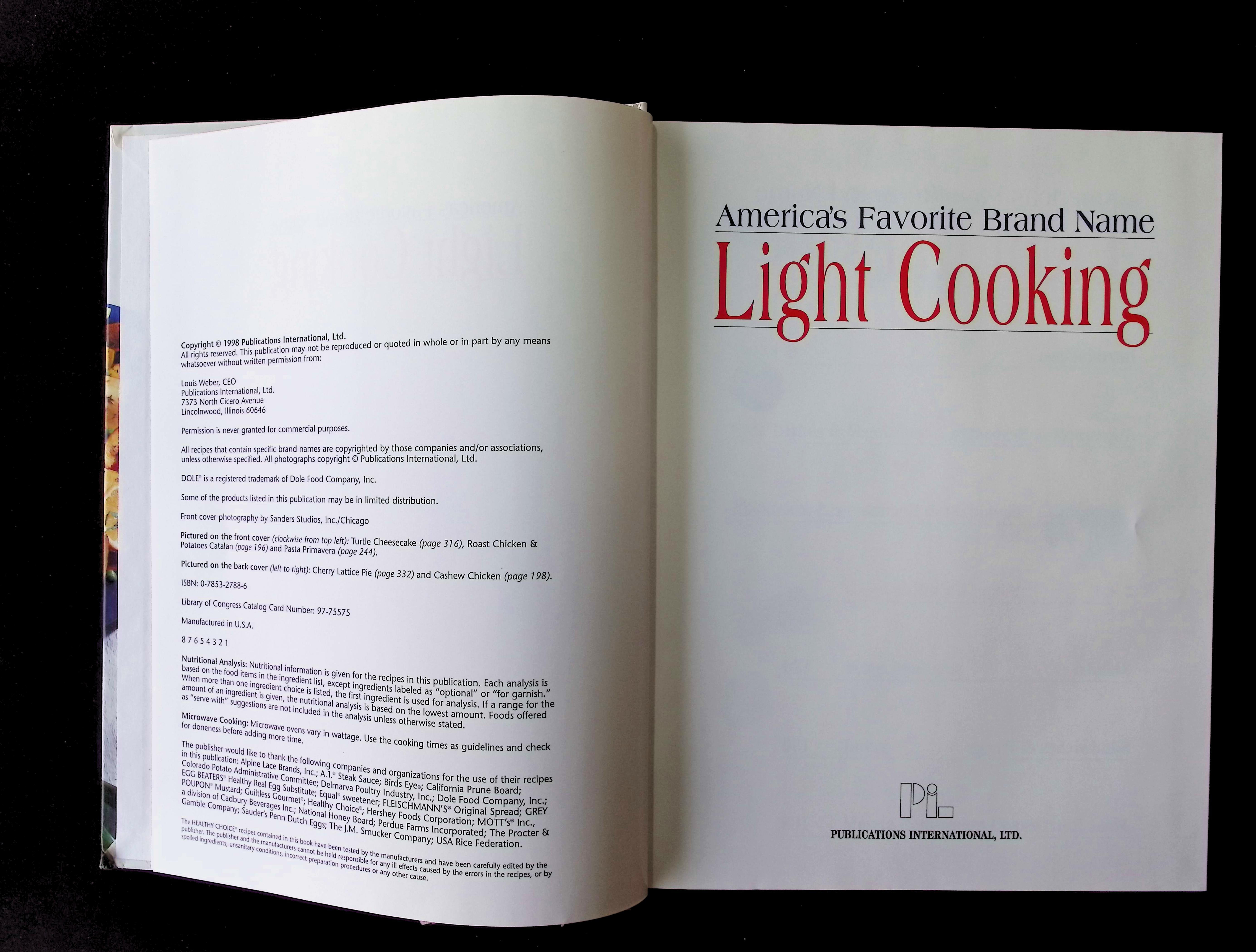 America's Favorite Brand Name Light Cooking — image 3