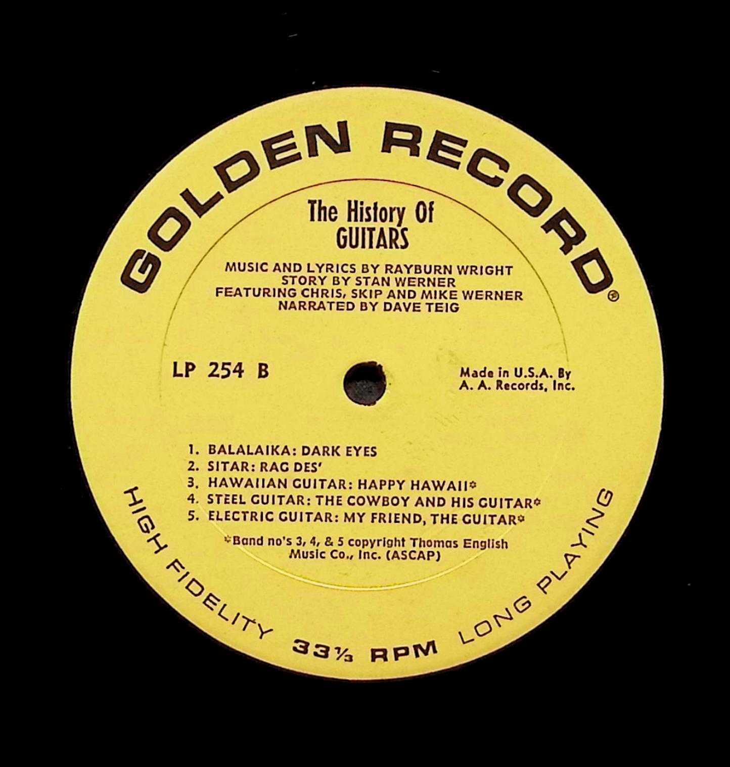 Rayburn Wright - Guitars! History Of Guitar In Sound And Song 12" LP 1972 — image 2