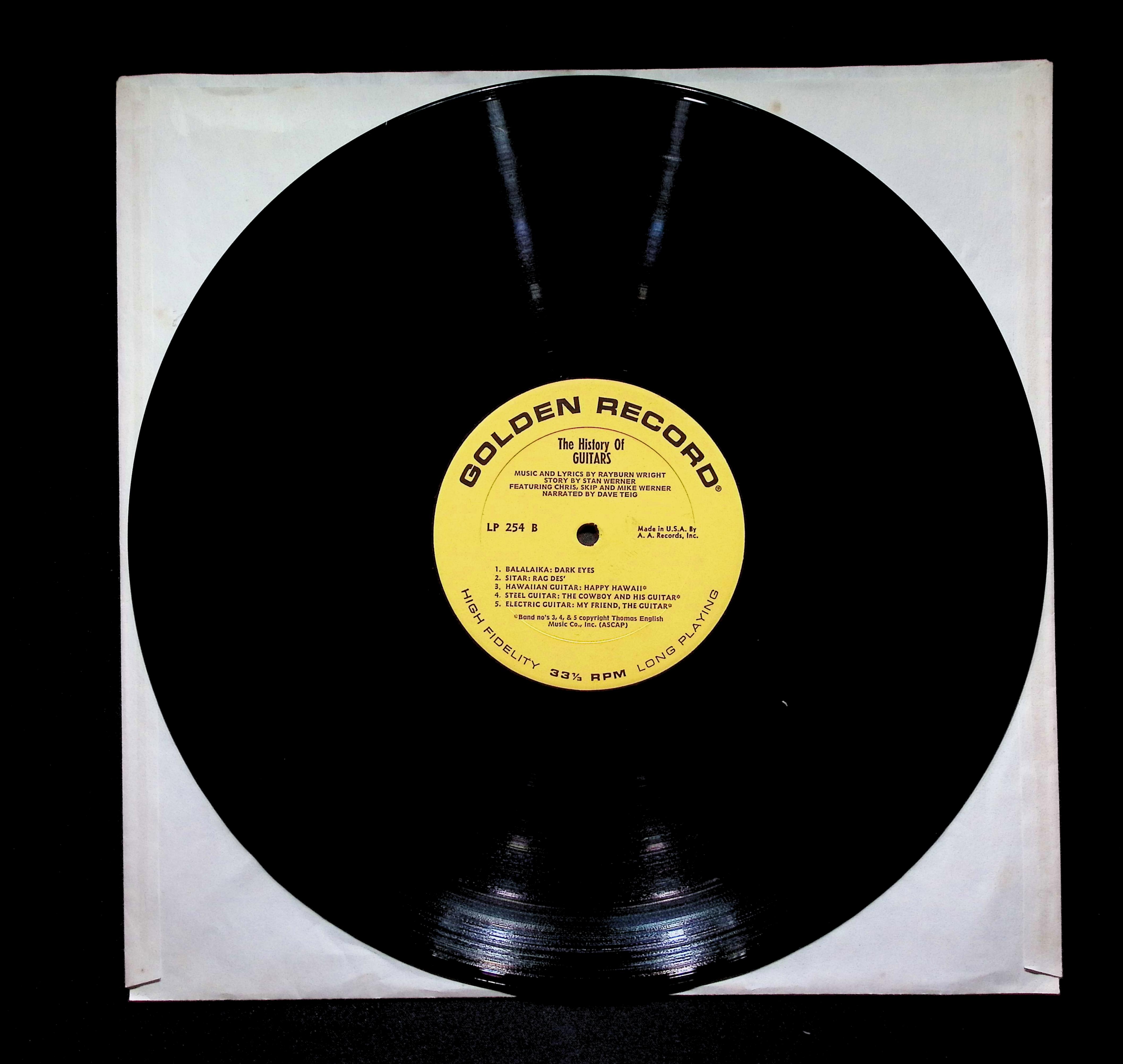 Rayburn Wright - Guitars! History Of Guitar In Sound And Song 12" LP 1972 — image 3