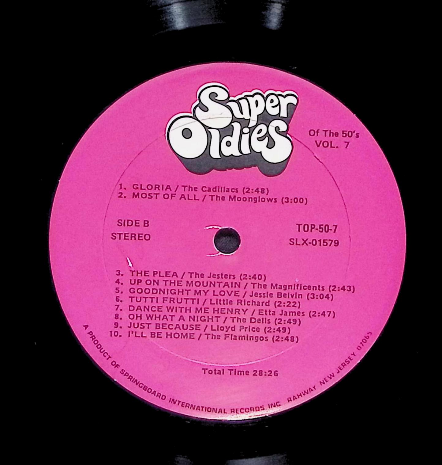 Various Super Oldies Of The 50's Volume 7 12" LP TOP-50-7 Rock — image 2