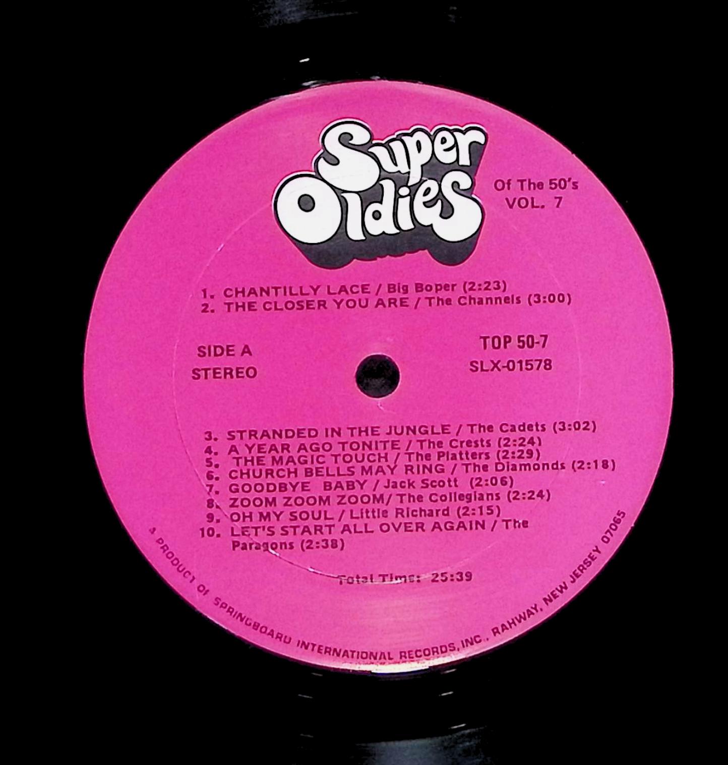 Various Super Oldies Of The 50's Volume 7 12" LP TOP-50-7 Rock — image 4