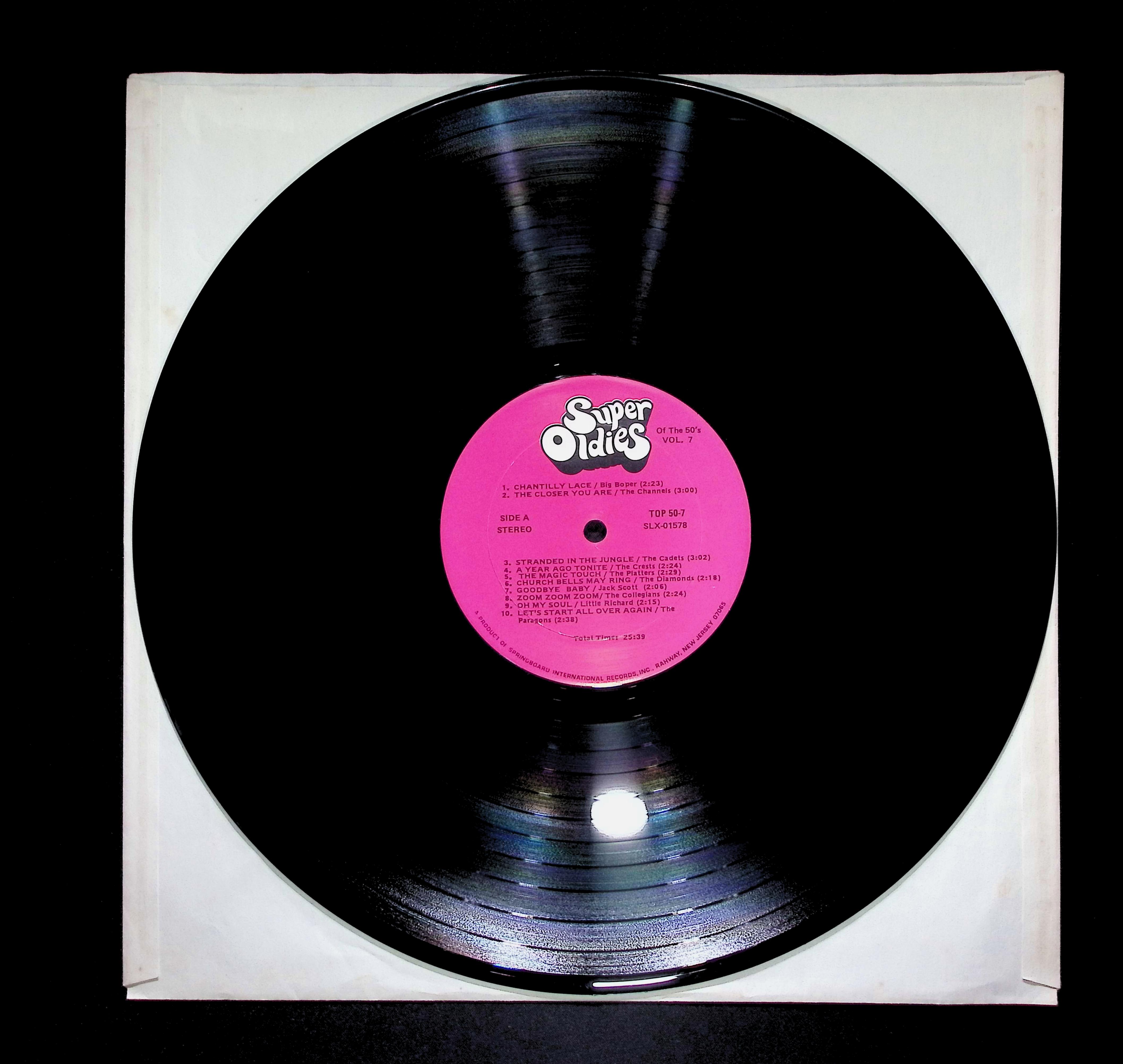 Various Super Oldies Of The 50's Volume 7 12" LP TOP-50-7 Rock — image 5