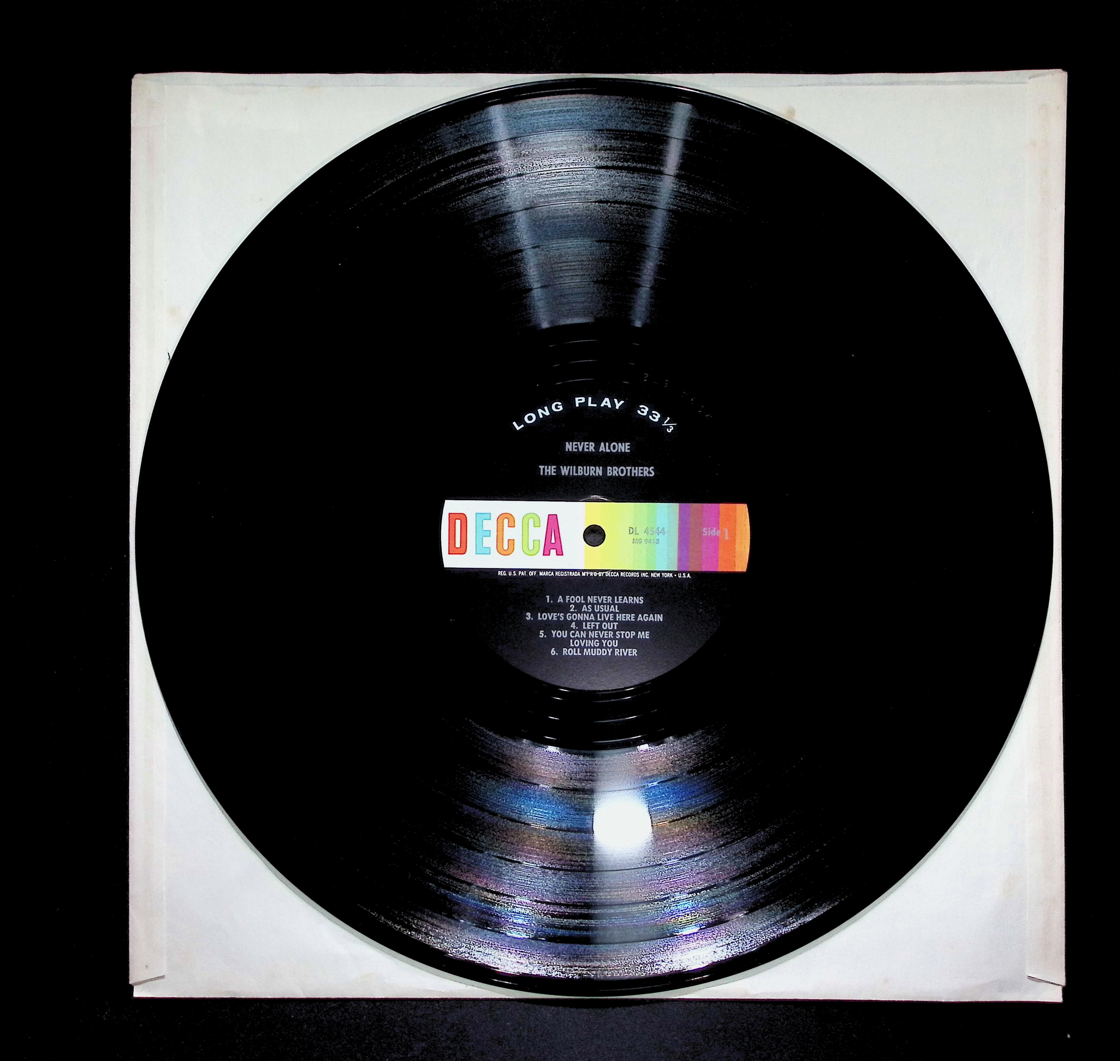 The Wilburn Brothers Never Alone 12" LP 1964 DL 4544 Folk, World, & Country — image 3