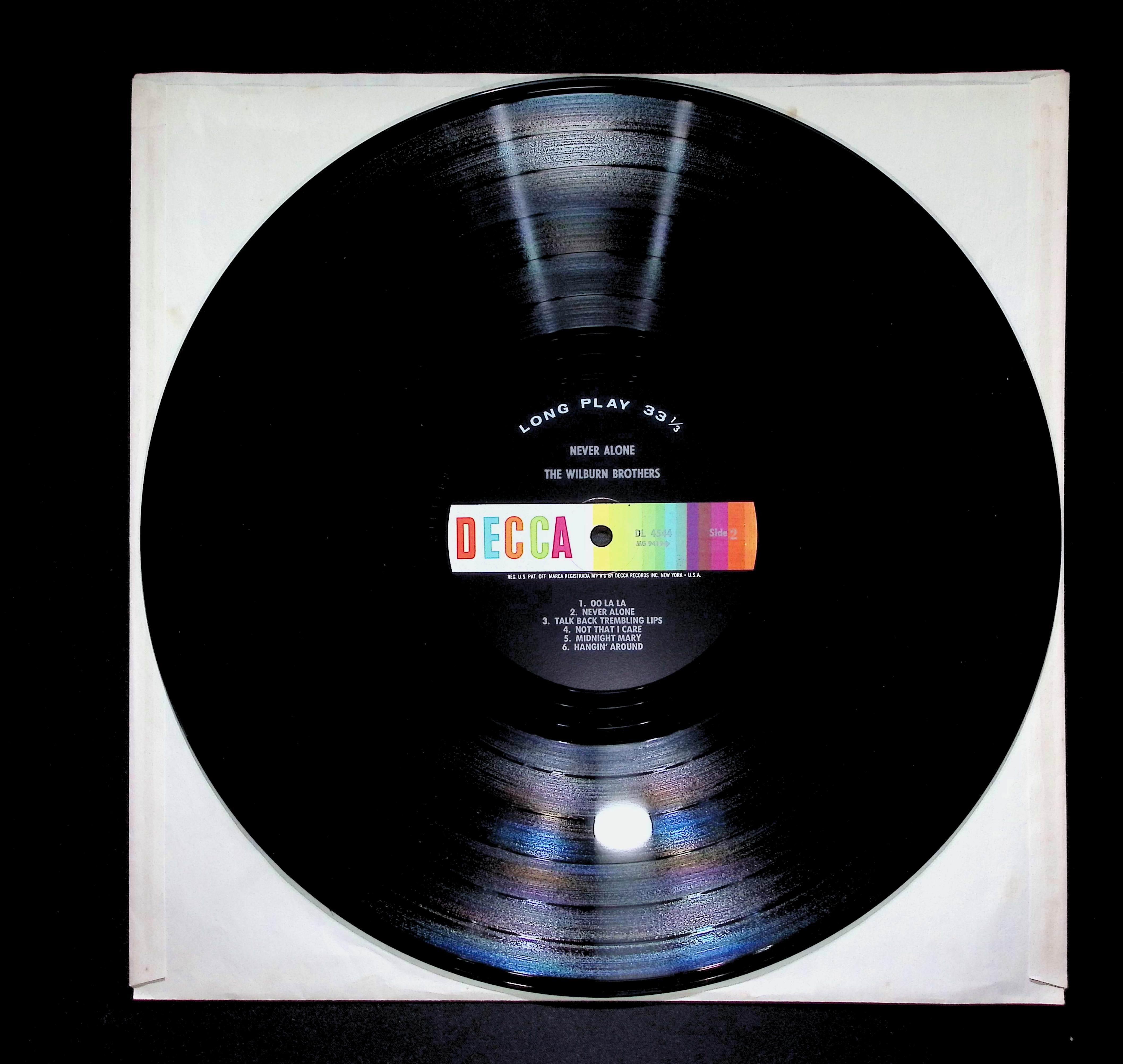 The Wilburn Brothers Never Alone 12" LP 1964 DL 4544 Folk, World, & Country — image 5