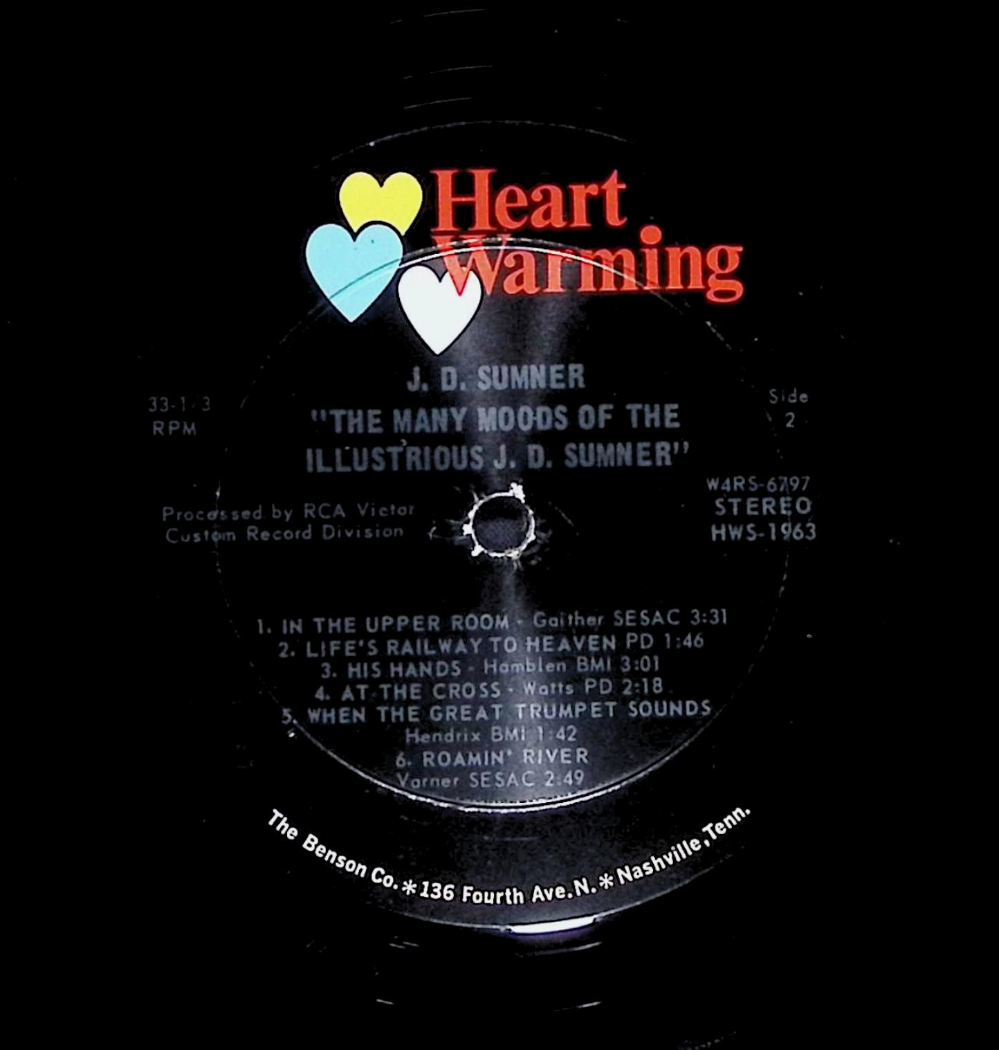 J. D. Sumner - The Many Moods Of The Illustrious J. D. Sumner 12" LP HWS-1963 — image 2