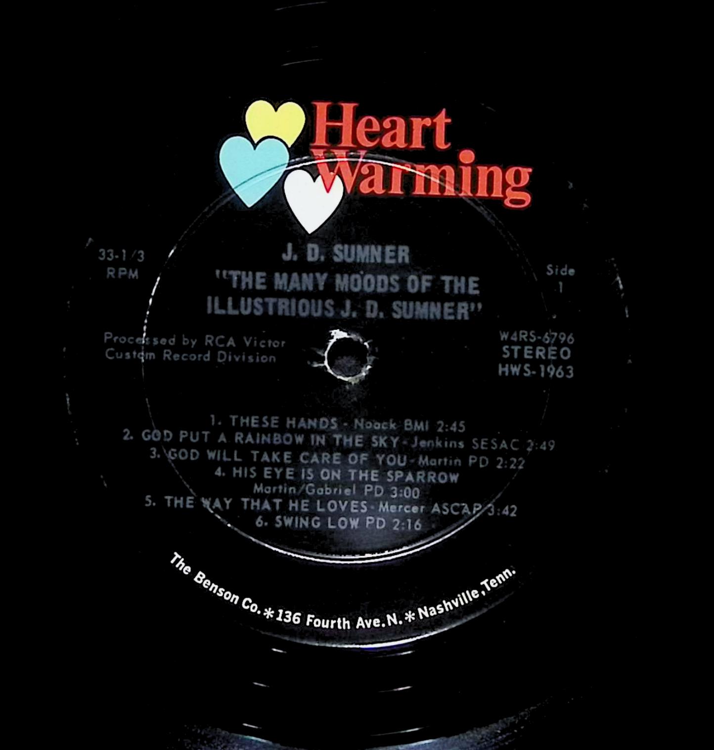 J. D. Sumner - The Many Moods Of The Illustrious J. D. Sumner 12" LP HWS-1963 — image 4