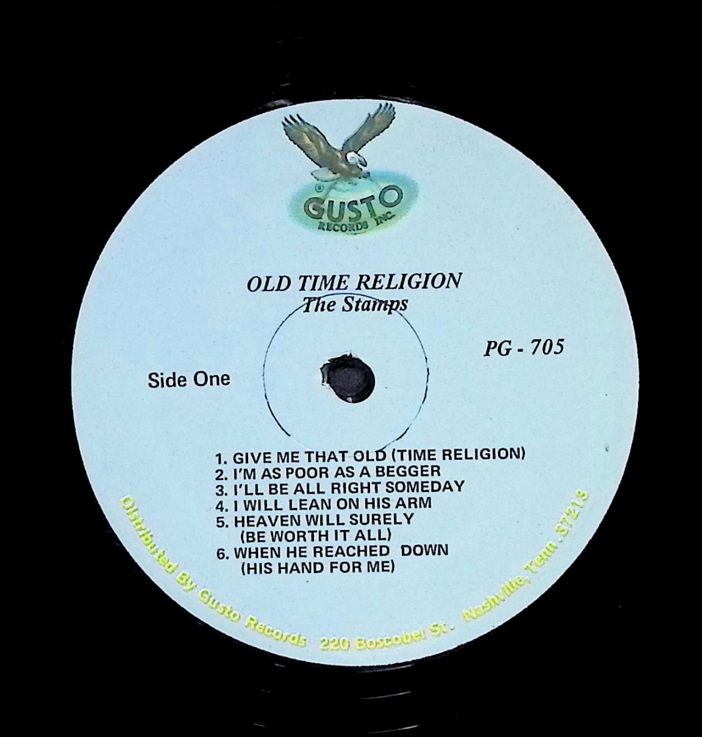 The Stamps Quartet Old Time Religion 12" LP 1963 PG 705 Folk, World, & Country — image 2