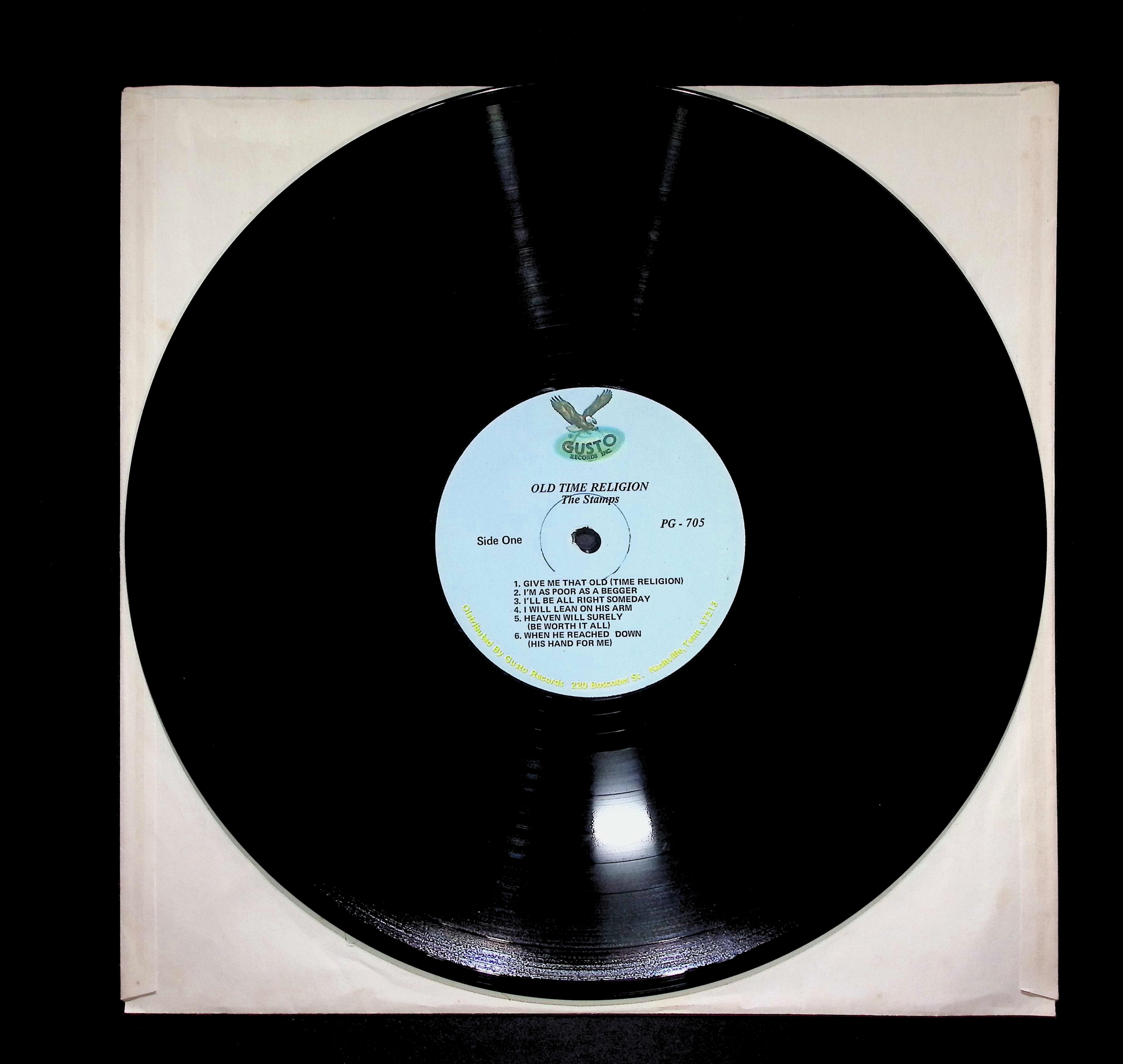 The Stamps Quartet Old Time Religion 12" LP 1963 PG 705 Folk, World, & Country — image 3