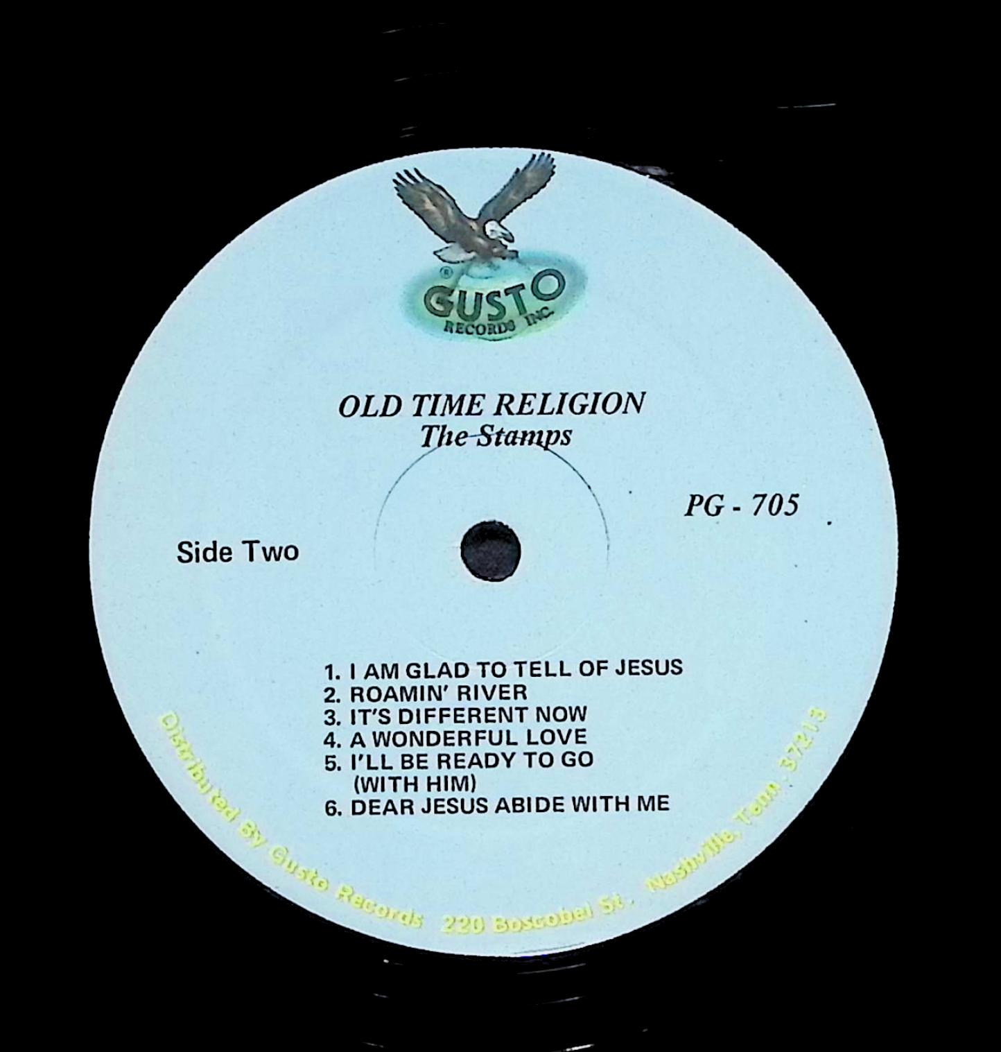 The Stamps Quartet Old Time Religion 12" LP 1963 PG 705 Folk, World, & Country — image 4