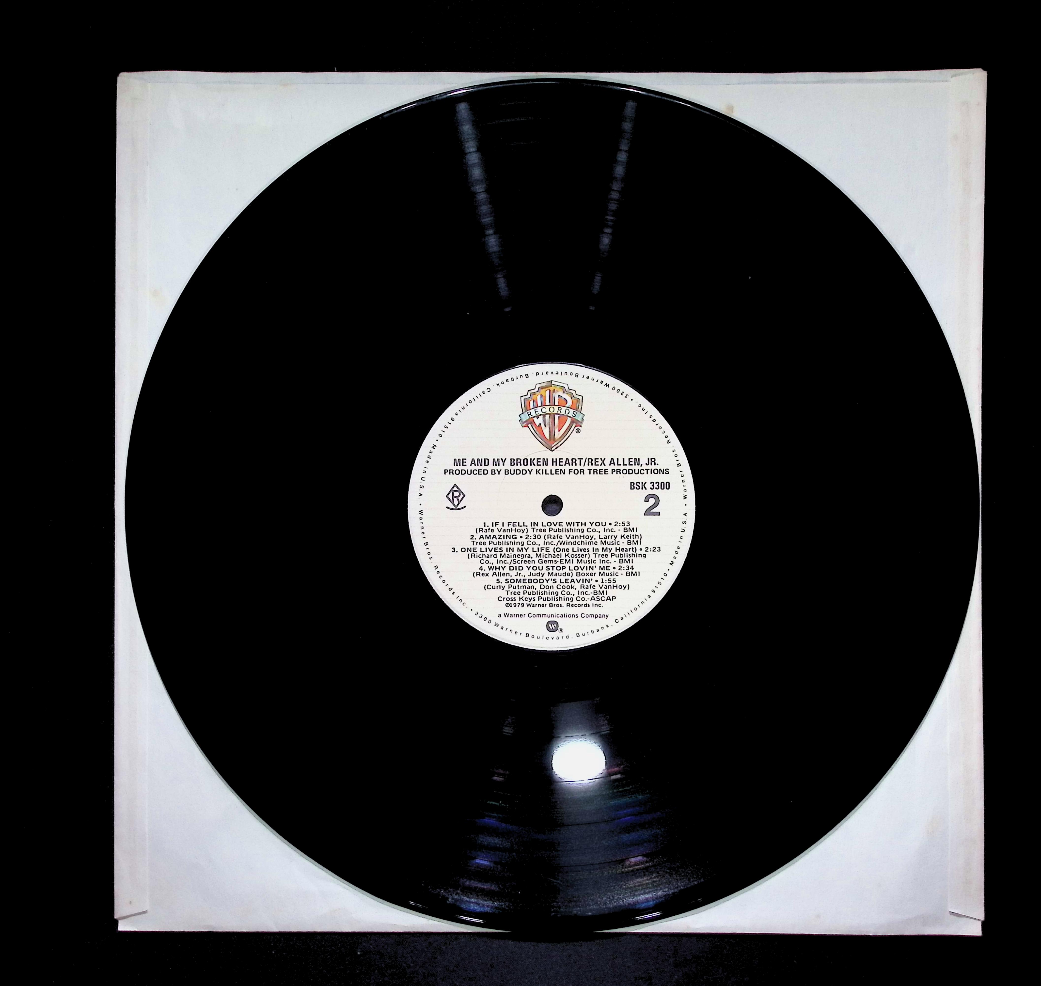 Rex Allen Jr. Me And My Broken Heart 12" LP 1979 BSK 3300 Folk, World, & Country — image 5