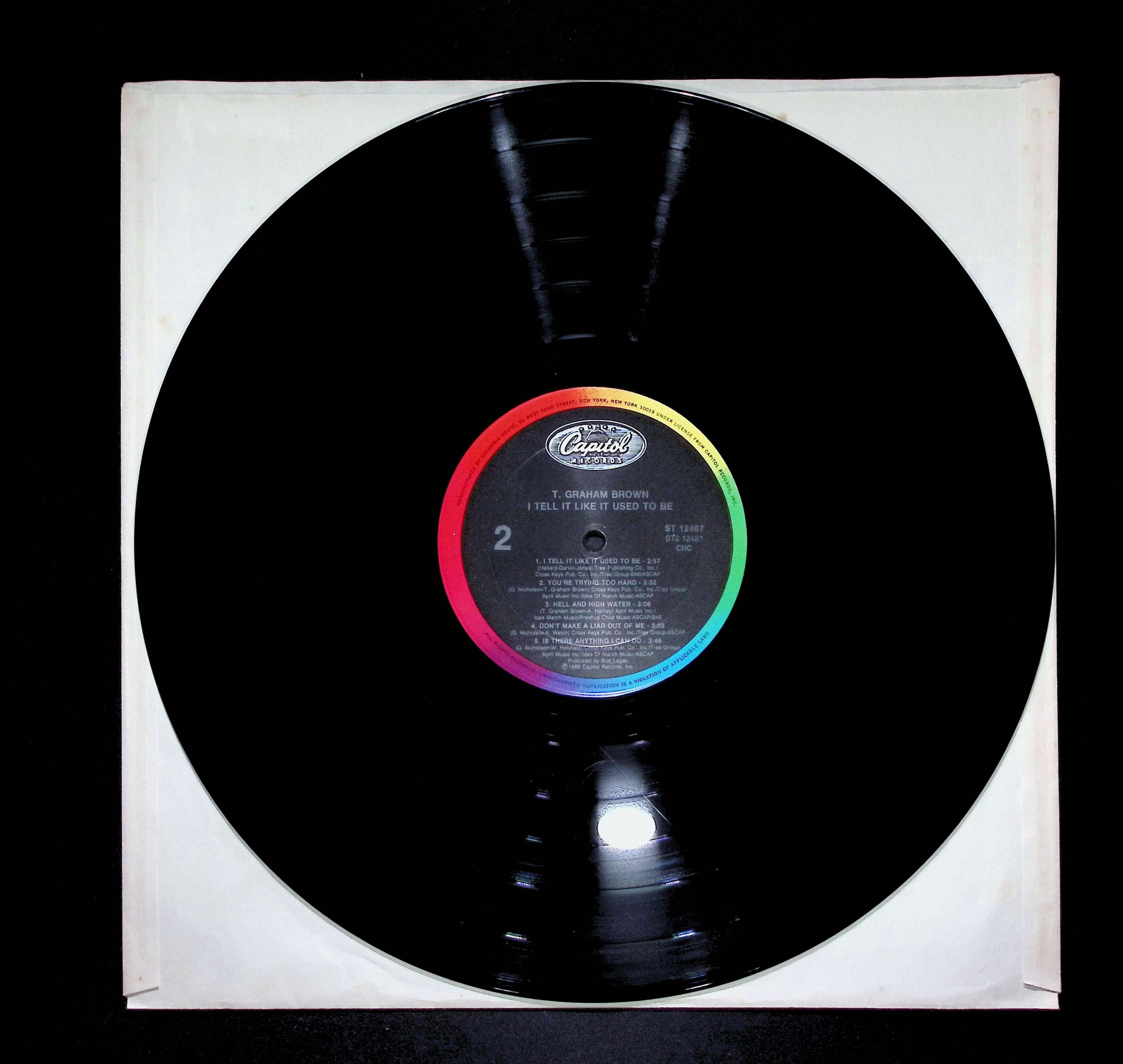 T. Graham Brown - I Tell It Like It Used To Be 12" LP 1986 ST-12487 — image 5