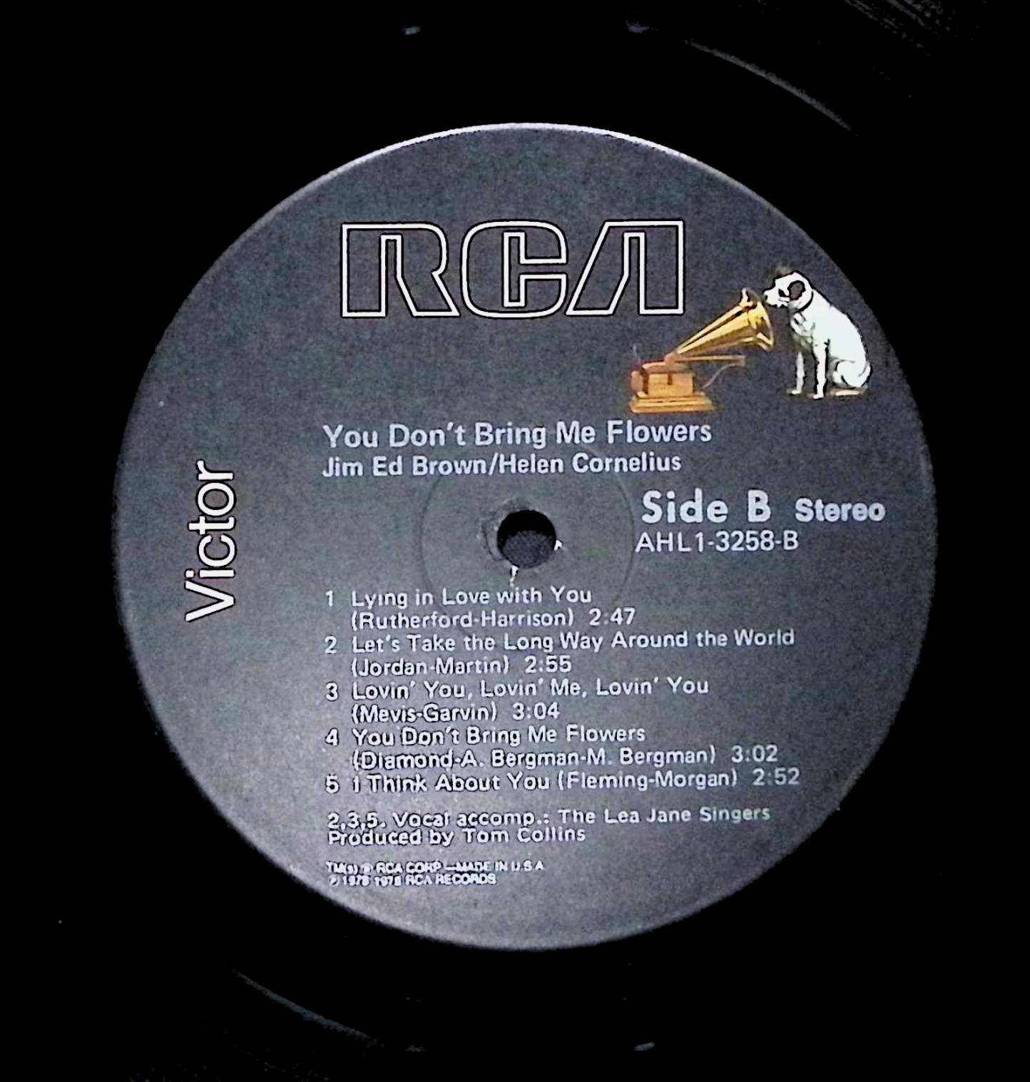 Jim Ed & Helen You Don't Bring Me Flowers 12" LP 1979 AHL1-3258 — image 2