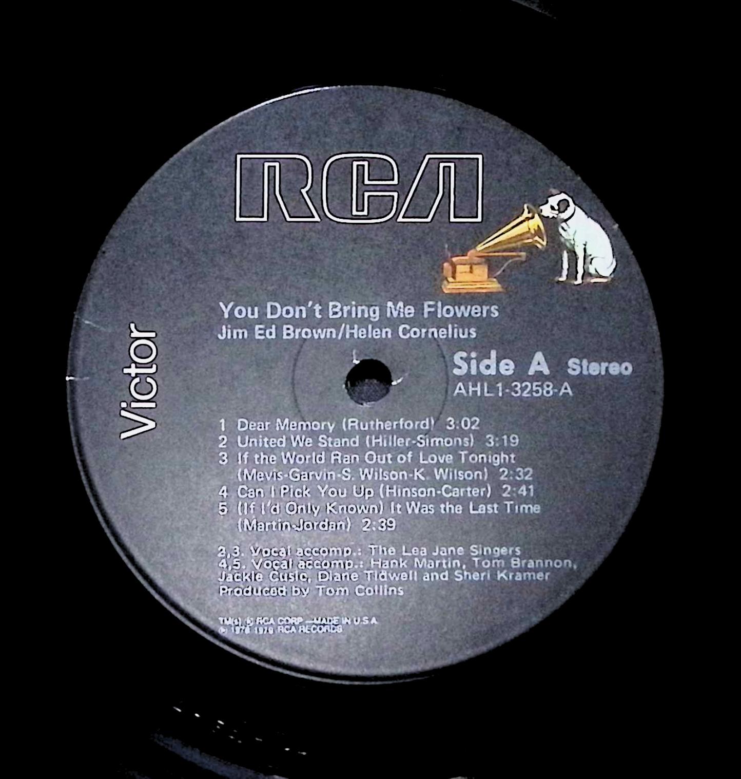 Jim Ed & Helen You Don't Bring Me Flowers 12" LP 1979 AHL1-3258 — image 4