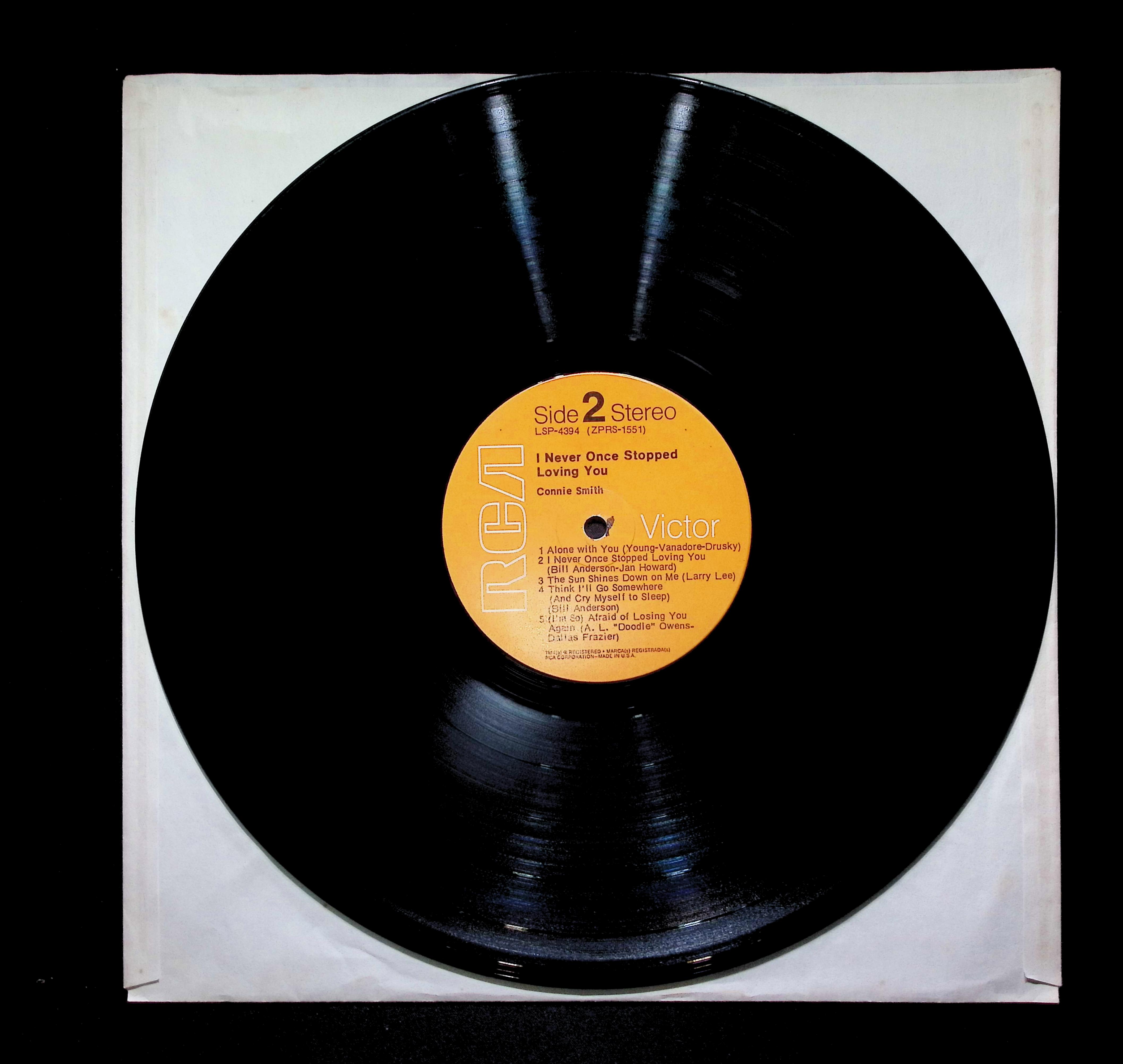 Connie Smith I Never Once Stopped Loving You 12" LP 1970 LSP-4394 Country — image 3