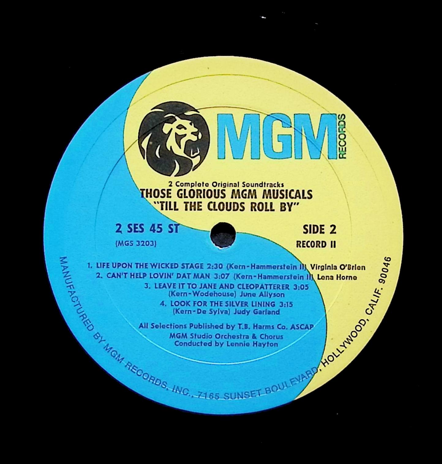 Various - Till The Clouds Roll By / Three Little Words (1973 LP Pop) — image 4