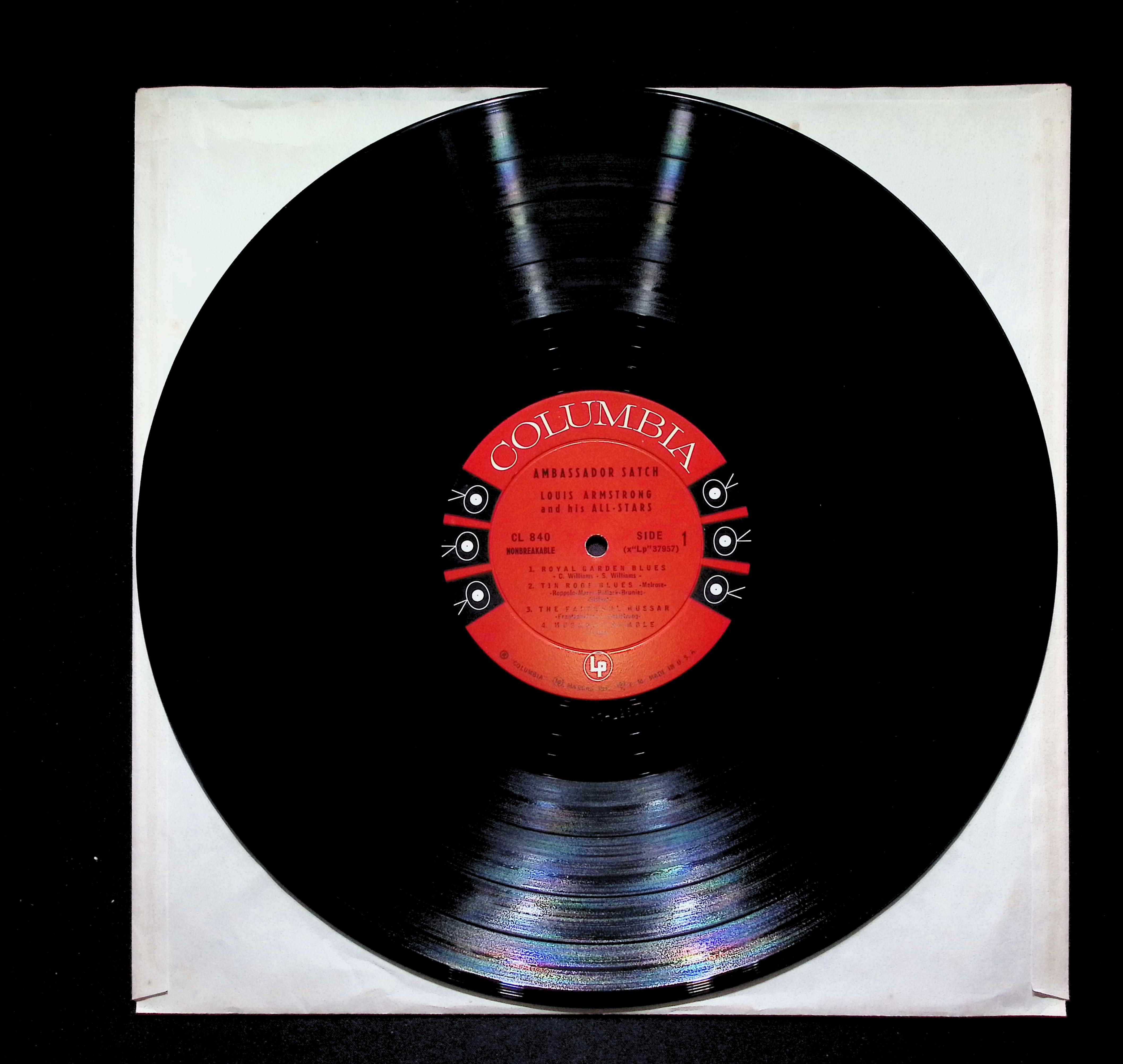 Louis Armstrong And His All-Stars Ambassador Satch 12" LP 1956 CL 840 Jazz — image 5