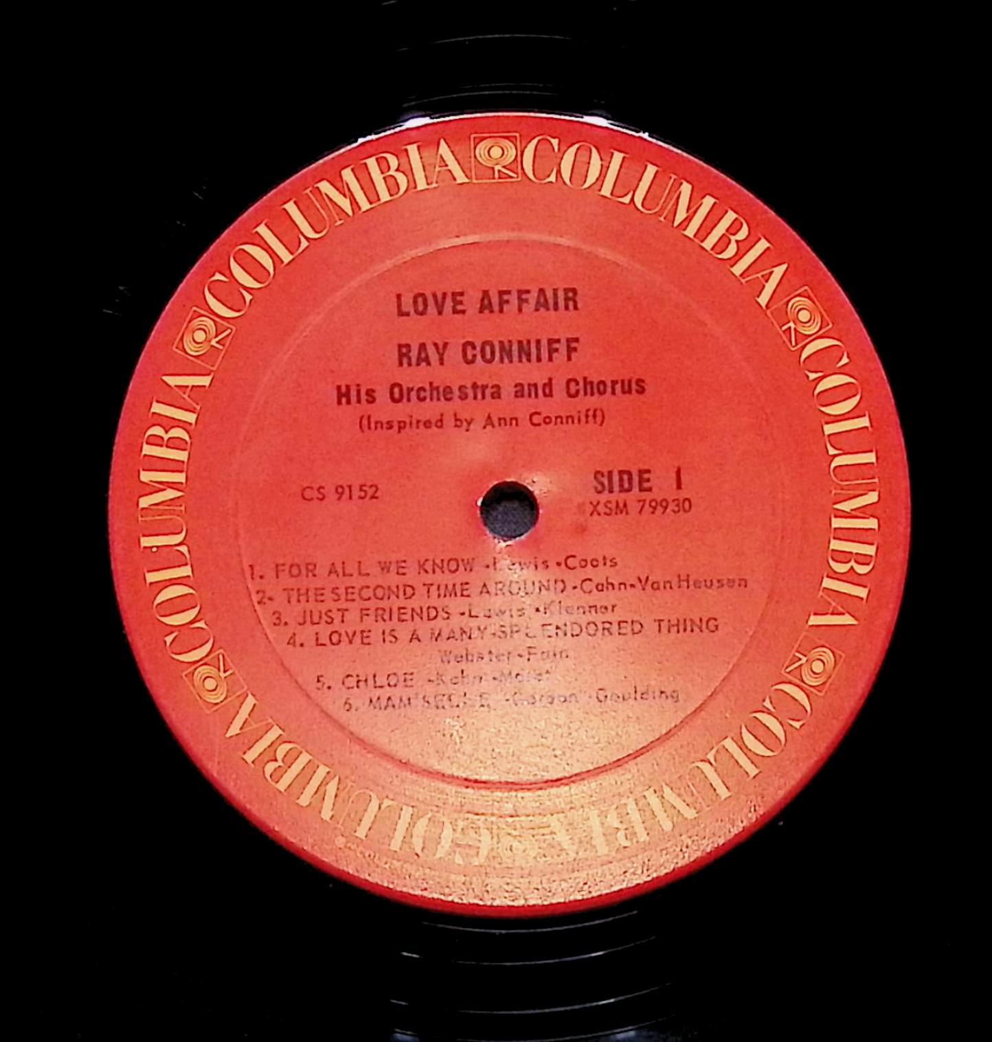 Ray Conniff And The Singers Love Affair 12" LP 1965 CS 9152 Jazz — image 2