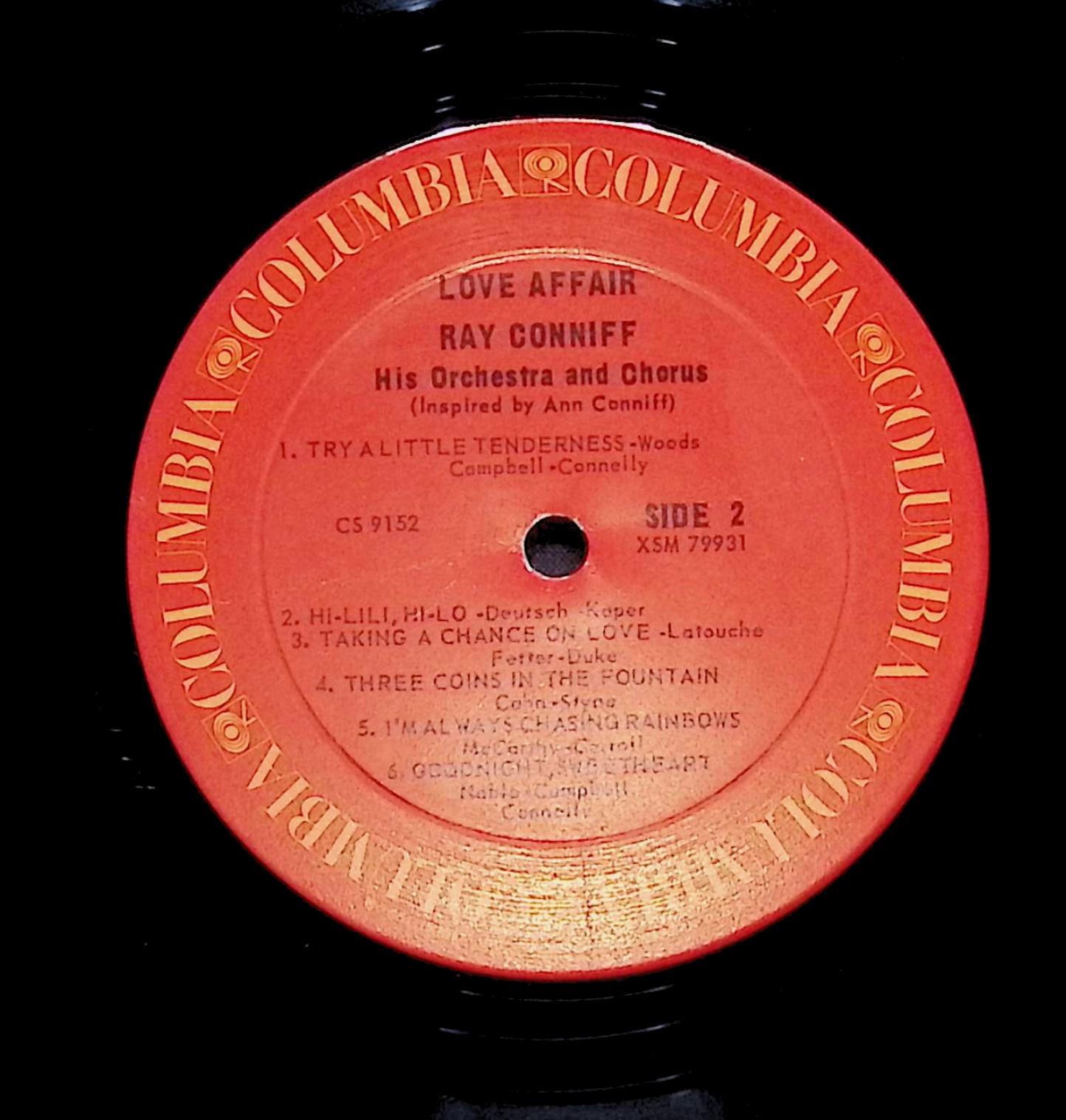 Ray Conniff And The Singers Love Affair 12" LP 1965 CS 9152 Jazz — image 4