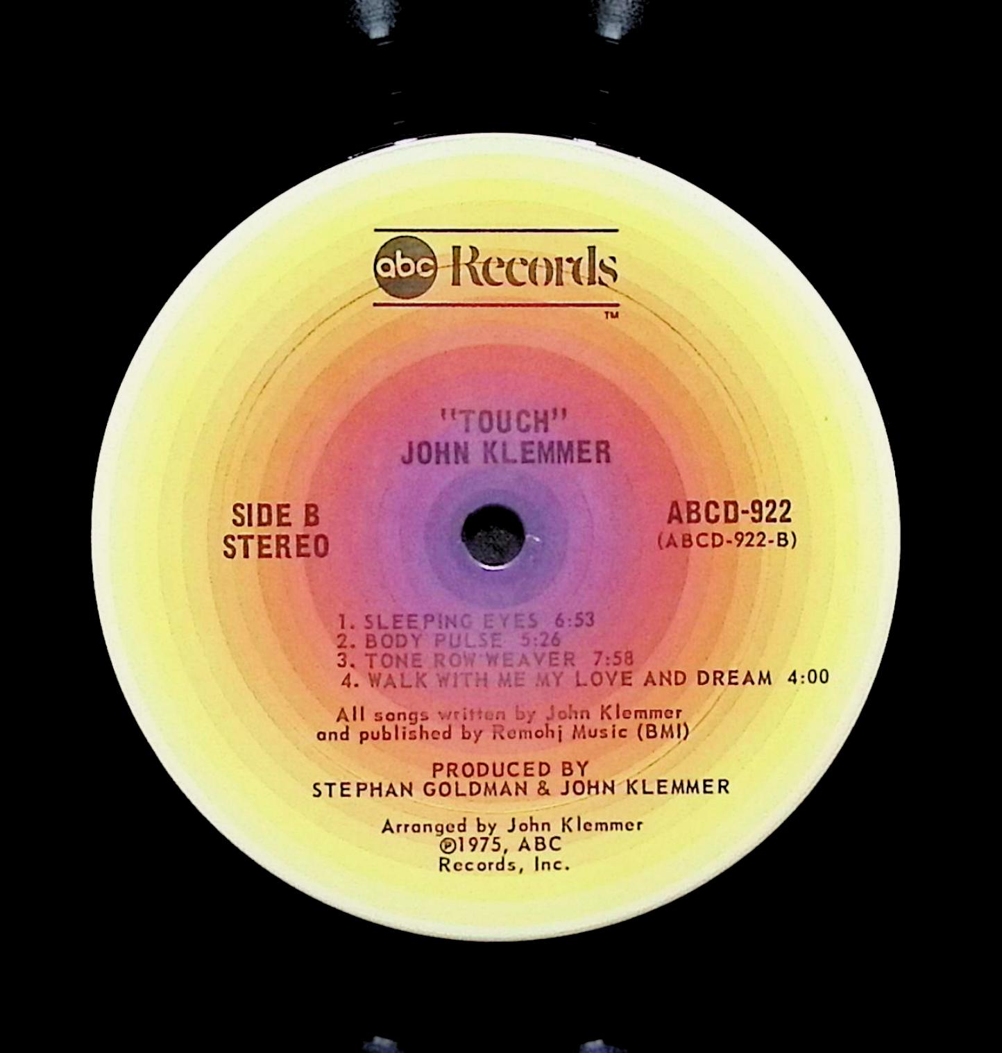 John Klemmer Touch 12" LP 1975 ABCD-922 Jazz — image 2